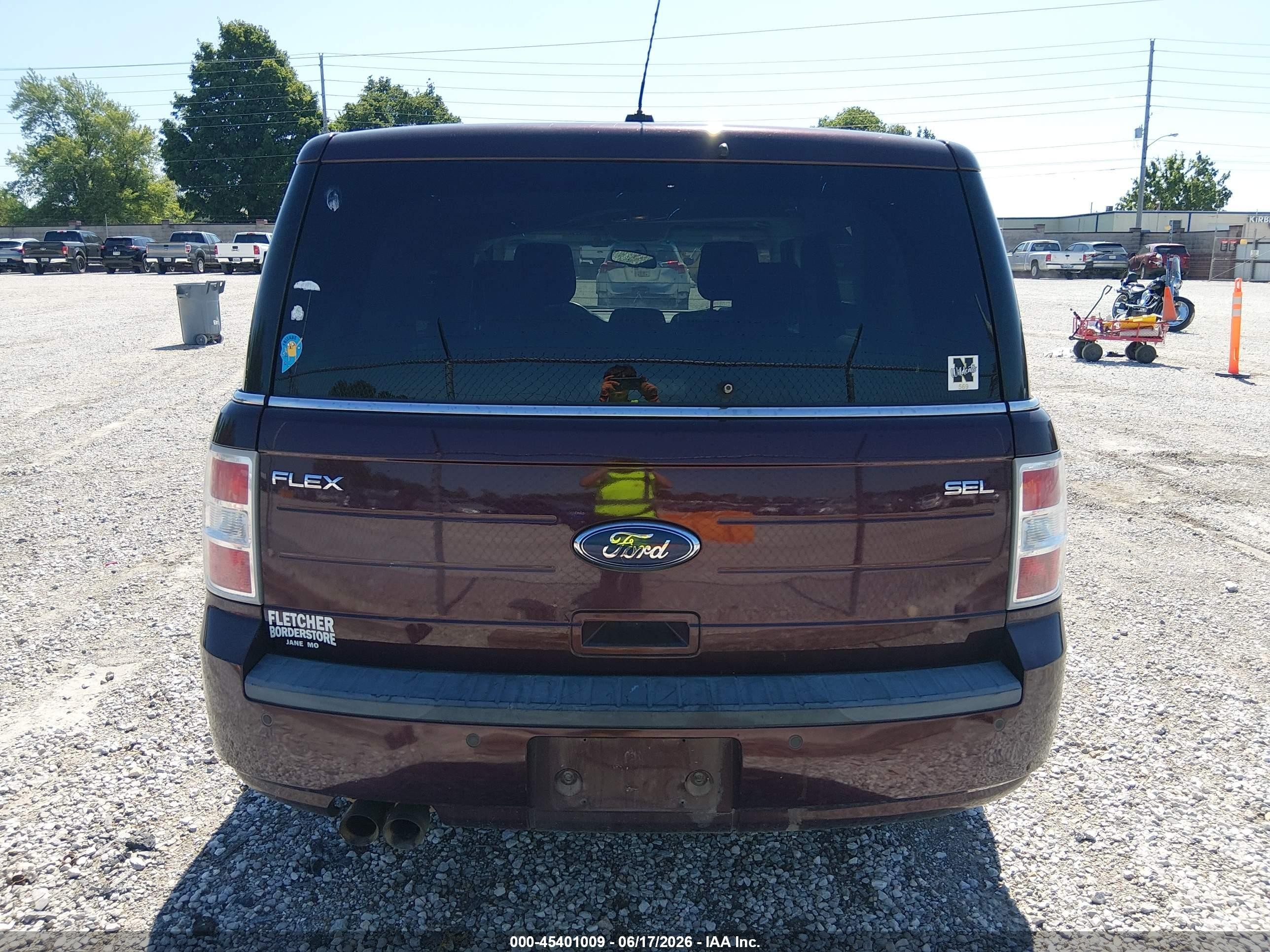 2011 Ford Flex Sel Burgundy vin: 2FMGK5CC5BBD01355