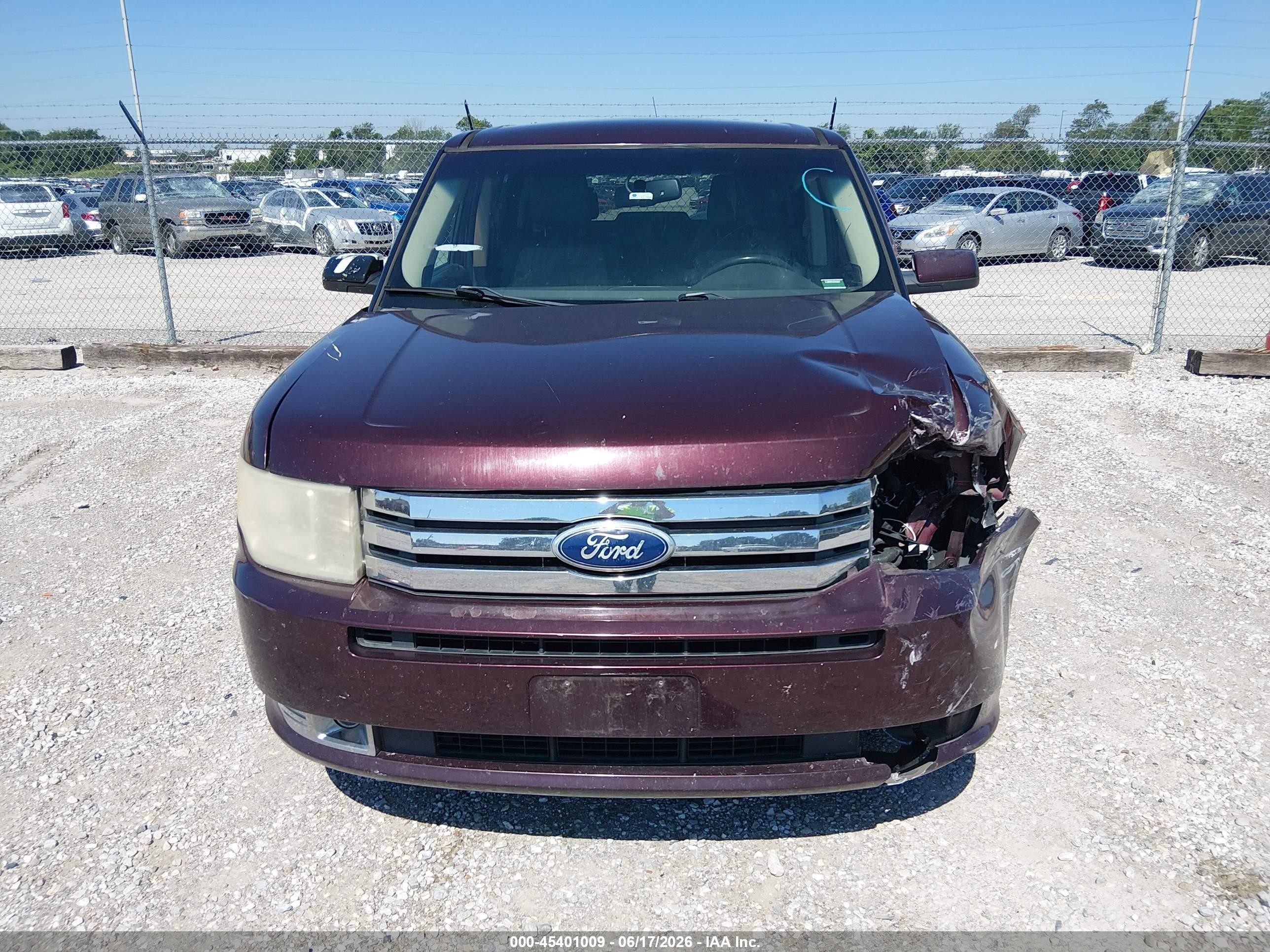 2011 Ford Flex Sel Burgundy vin: 2FMGK5CC5BBD01355