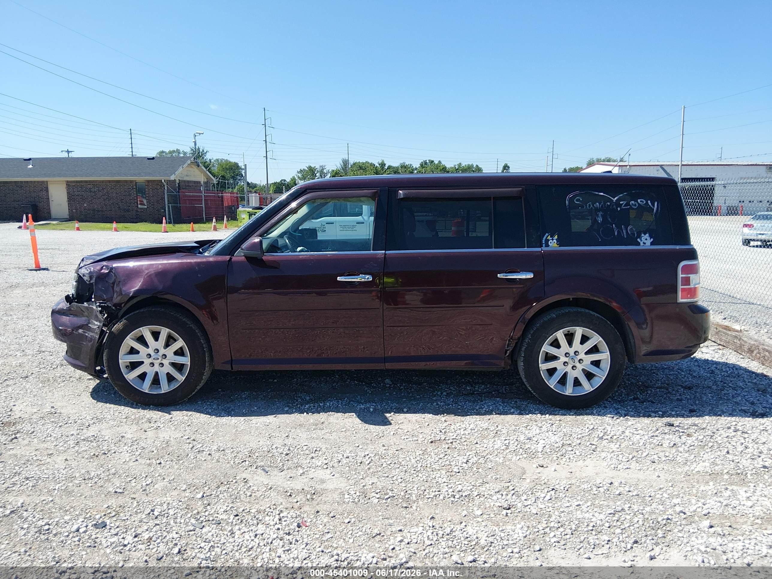 2011 Ford Flex Sel Burgundy vin: 2FMGK5CC5BBD01355