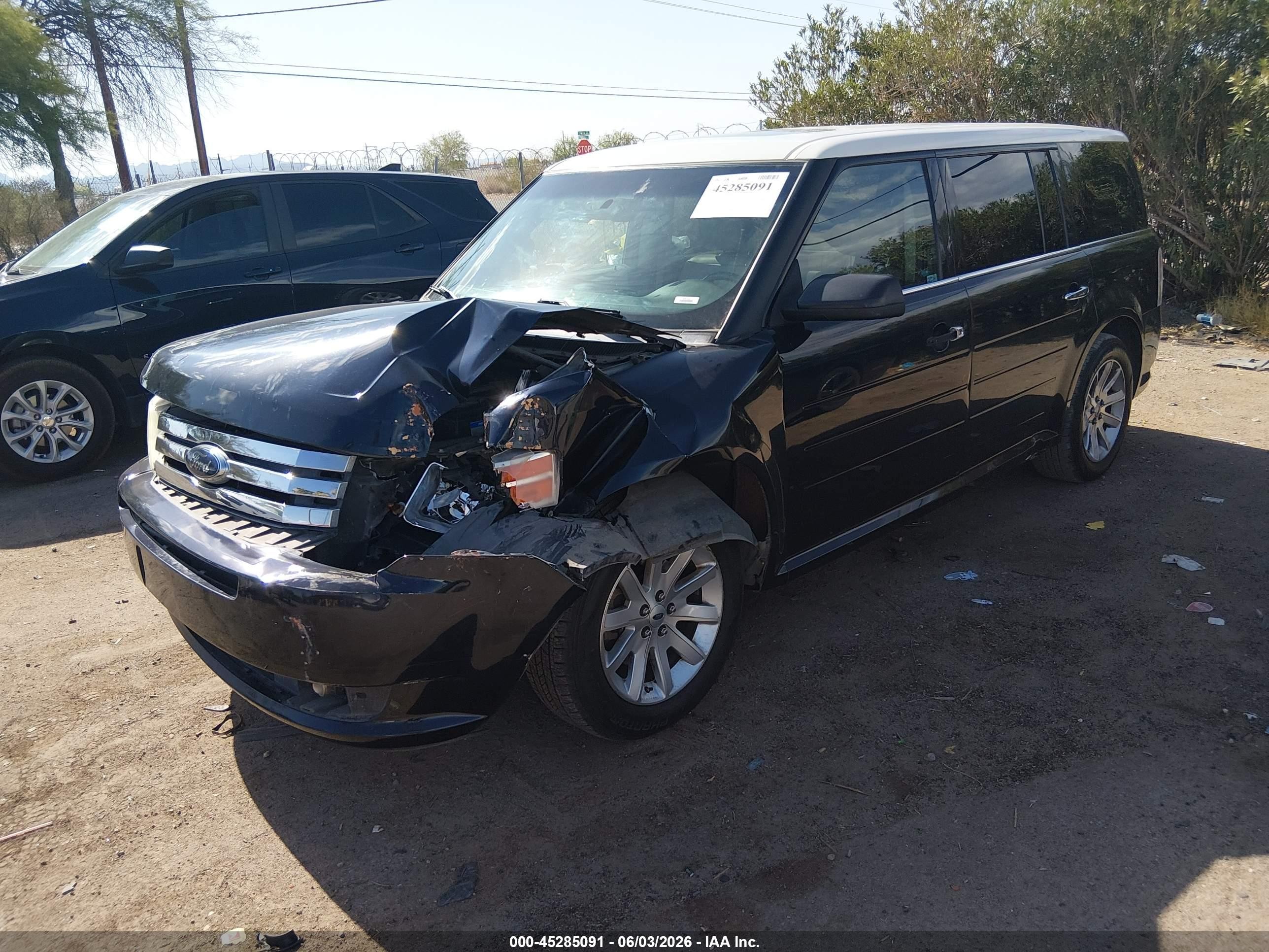 2010 Ford Flex Sel Black vin: 2FMGK5CC6ABA54278