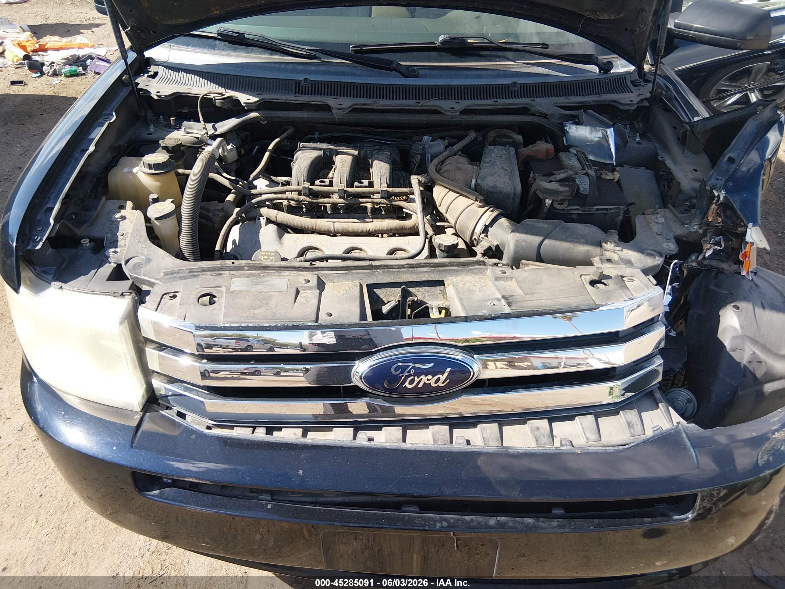 2010 Ford Flex Sel Black vin: 2FMGK5CC6ABA54278