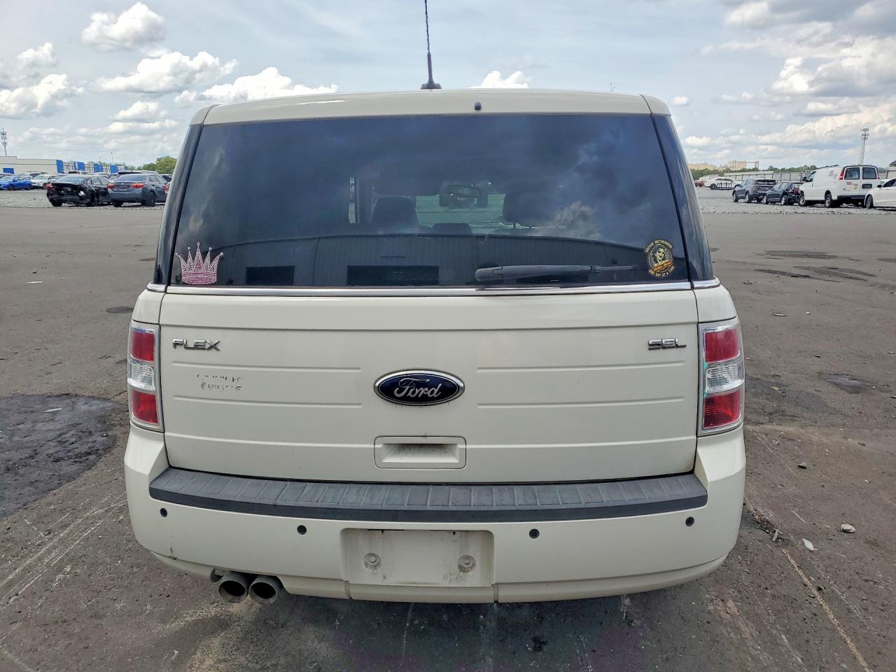 2011 Ford Flex Sel White vin: 2FMGK5CC6BBD26345