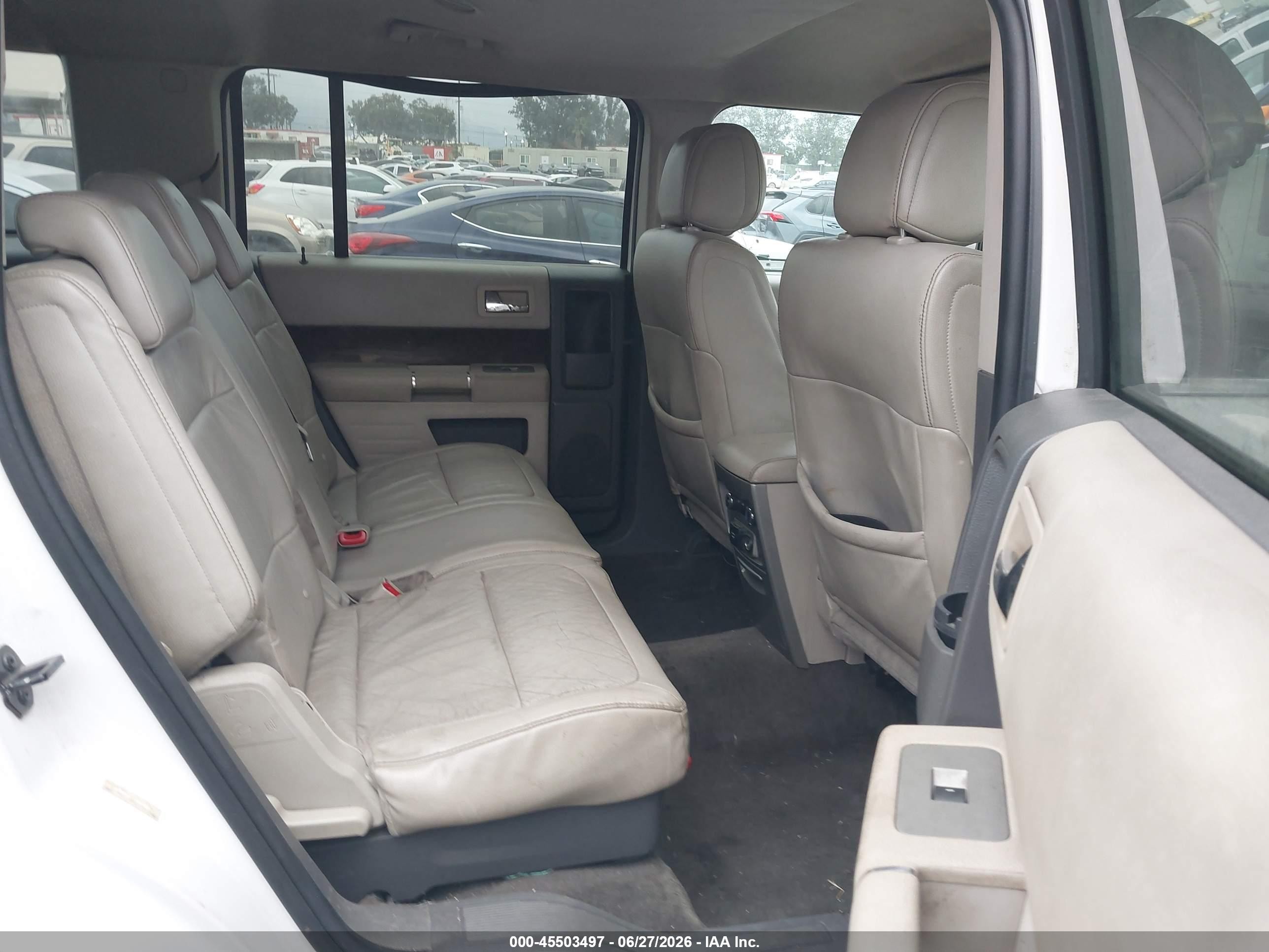2011 Ford Flex Sel White vin: 2FMGK5CC6BBD36387