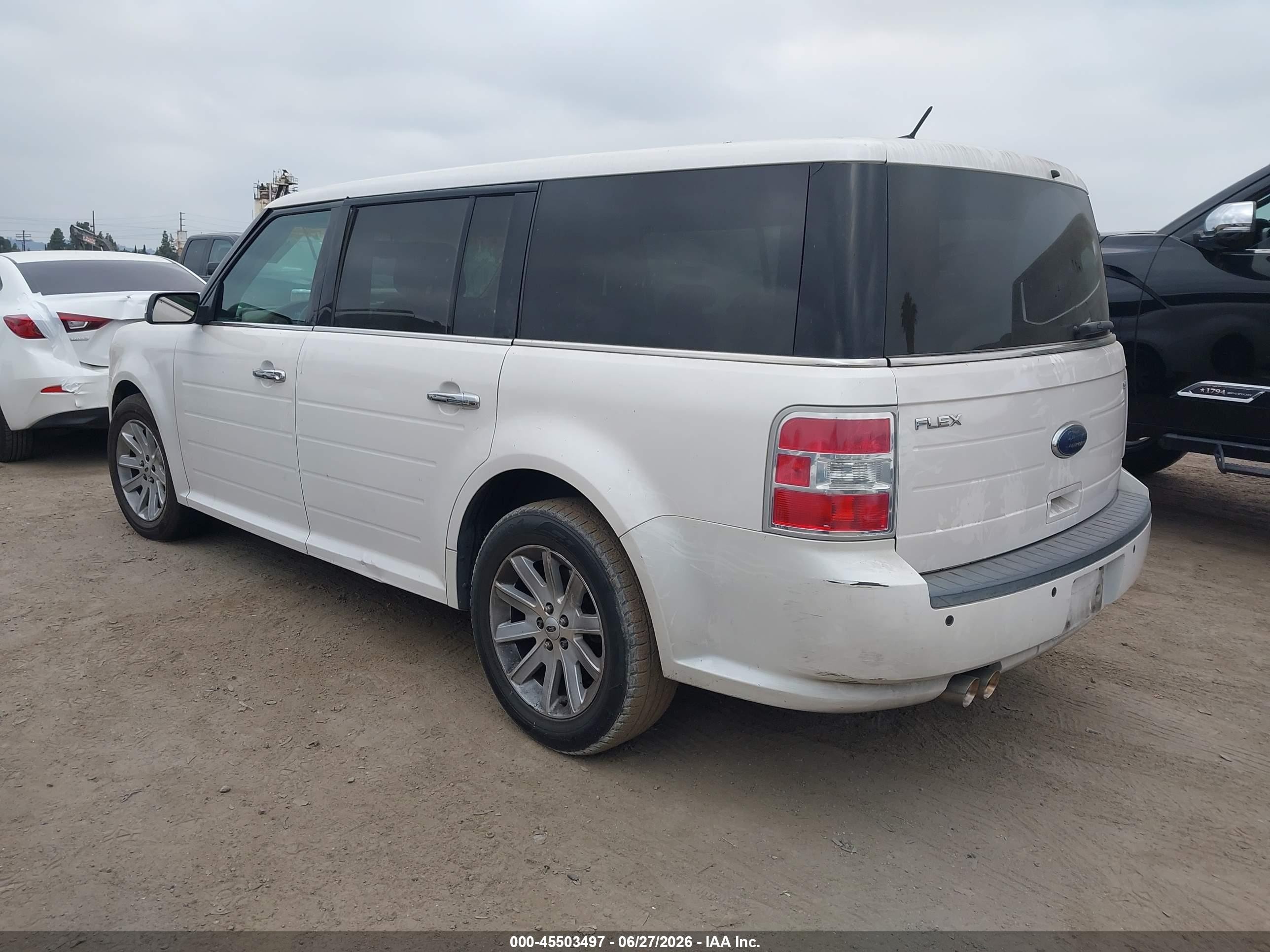 2011 Ford Flex Sel White vin: 2FMGK5CC6BBD36387