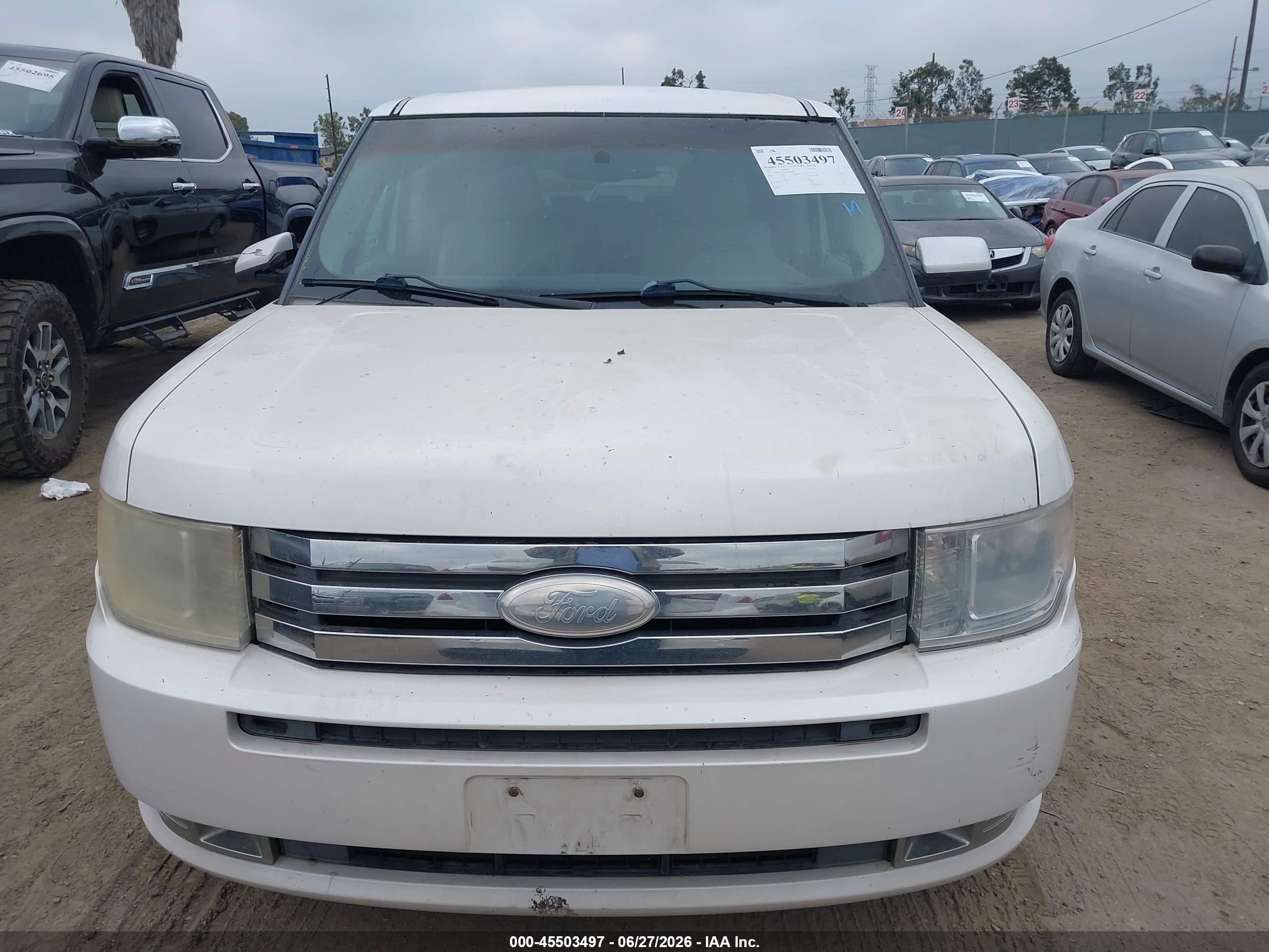2011 Ford Flex Sel White vin: 2FMGK5CC6BBD36387