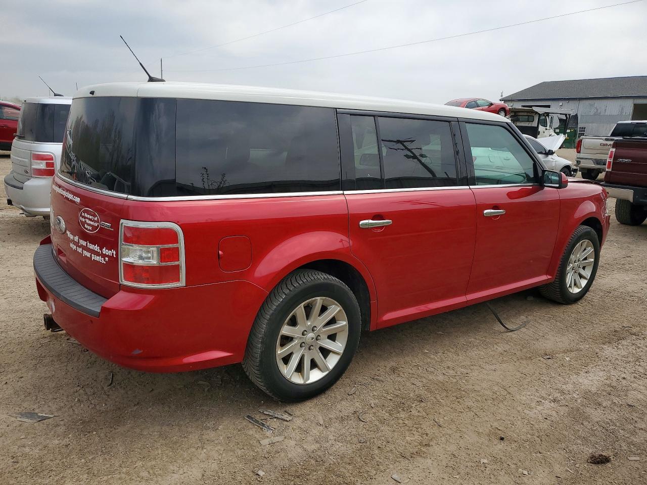 2012 Ford Flex Sel Red vin: 2FMGK5CC6CBD08624