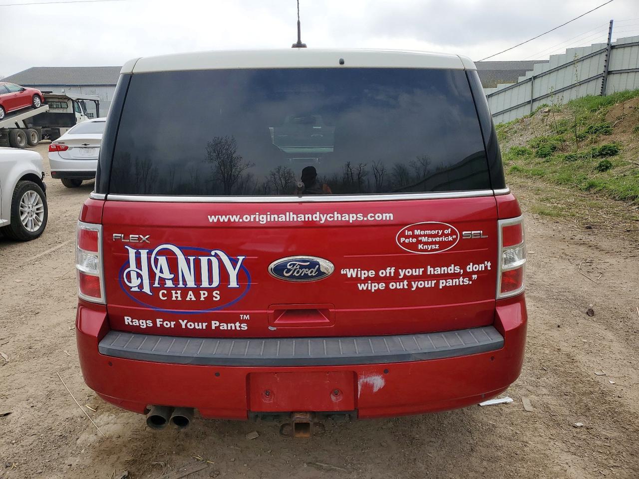 2012 Ford Flex Sel Red vin: 2FMGK5CC6CBD08624