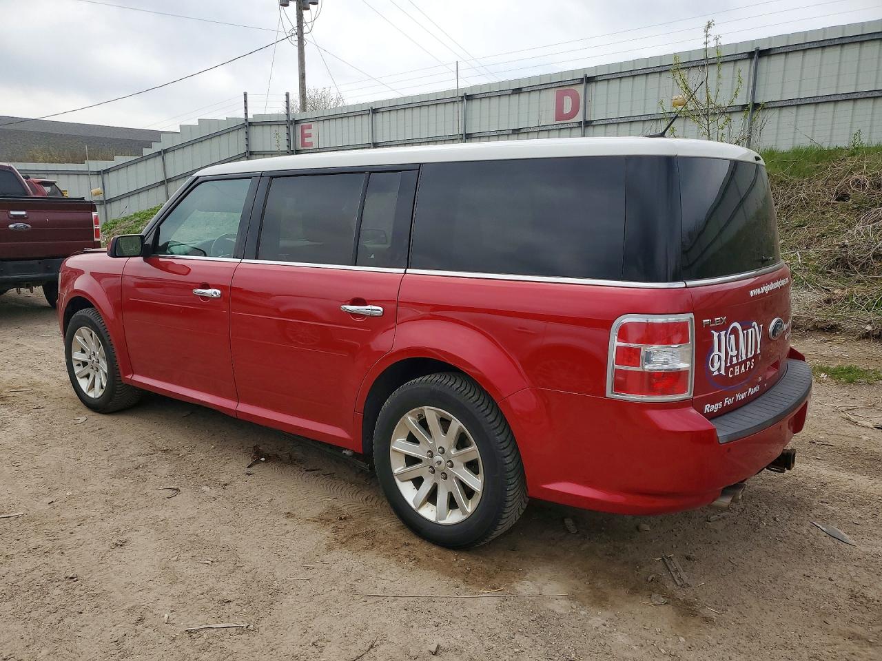 2012 Ford Flex Sel Red vin: 2FMGK5CC6CBD08624