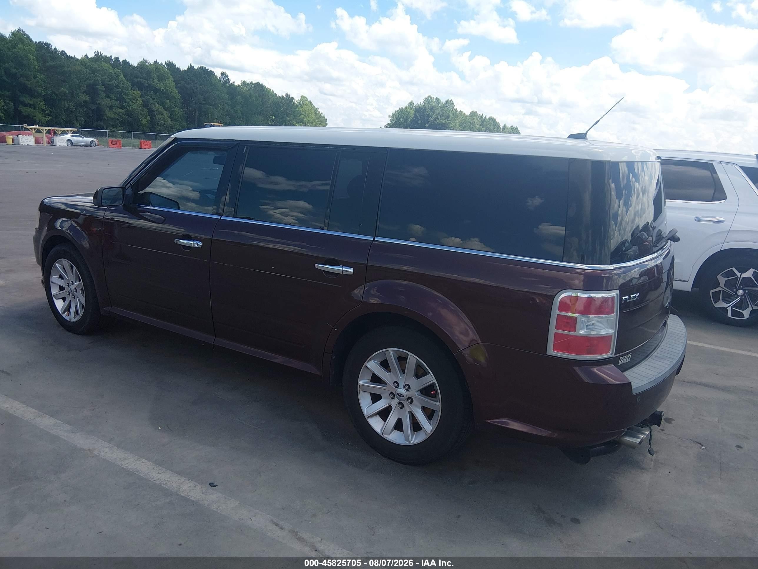 2010 Ford Flex Sel Burgundy vin: 2FMGK5CC7ABA66102
