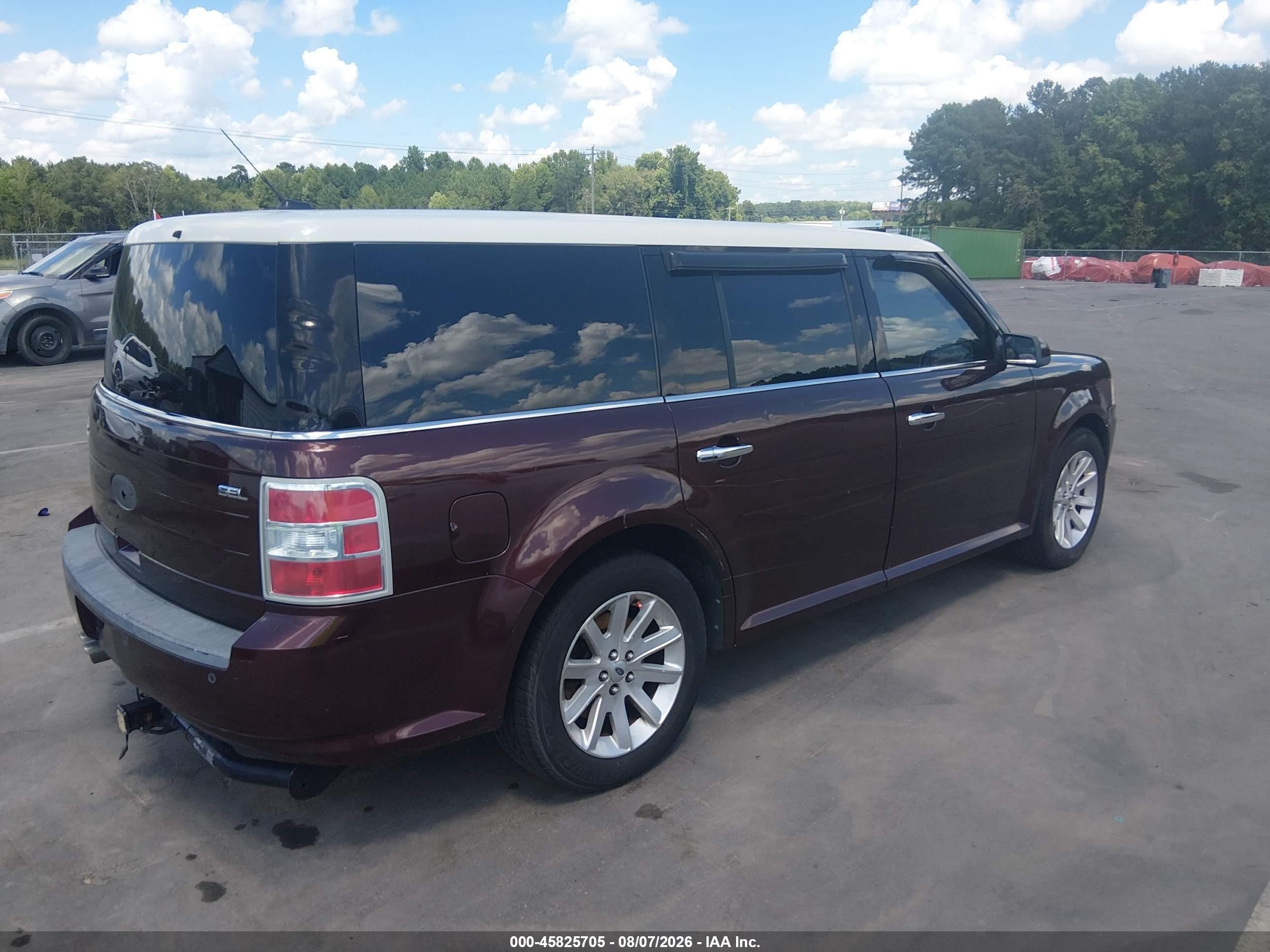 2010 Ford Flex Sel Burgundy vin: 2FMGK5CC7ABA66102