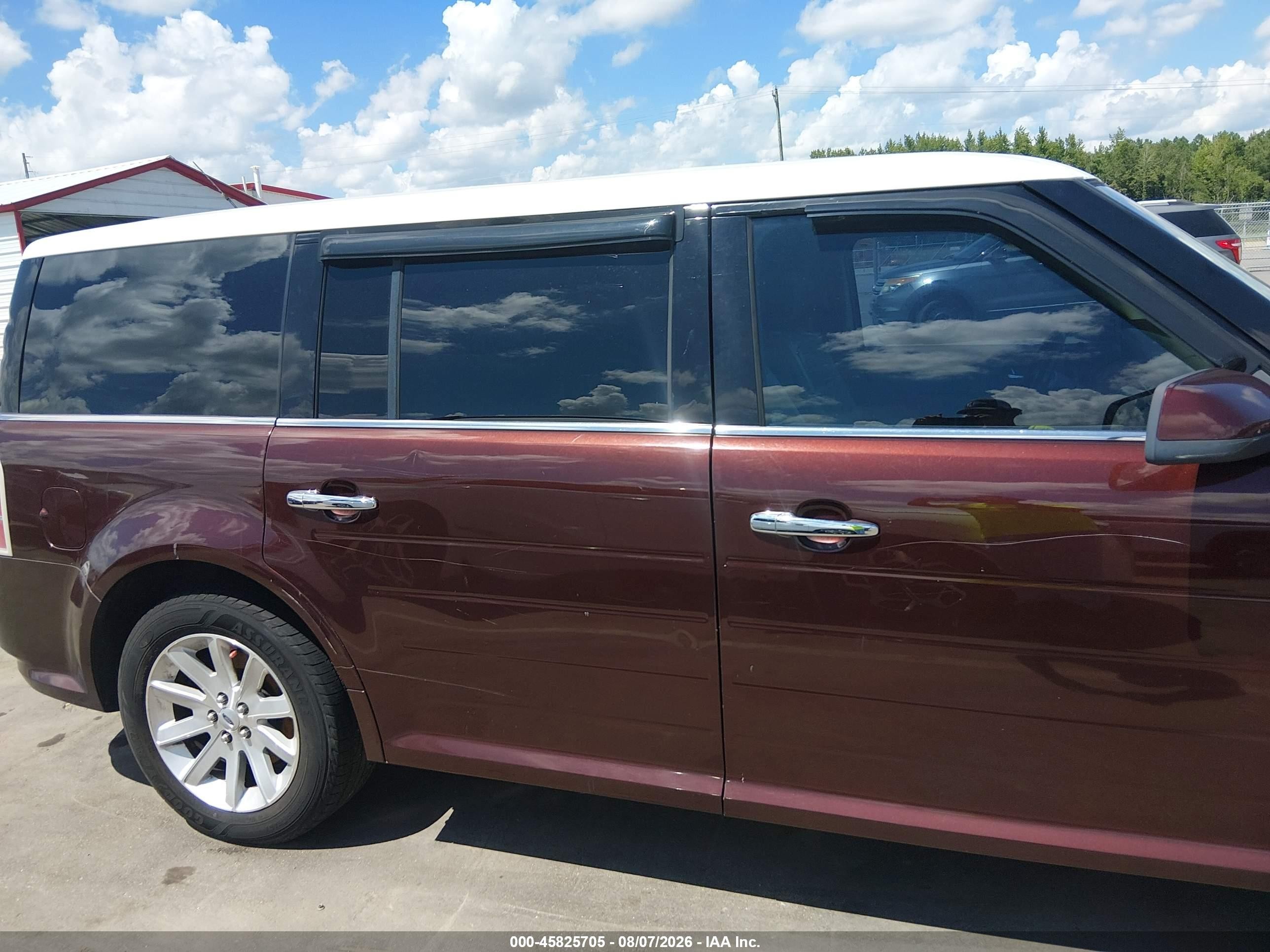 2010 Ford Flex Sel Burgundy vin: 2FMGK5CC7ABA66102