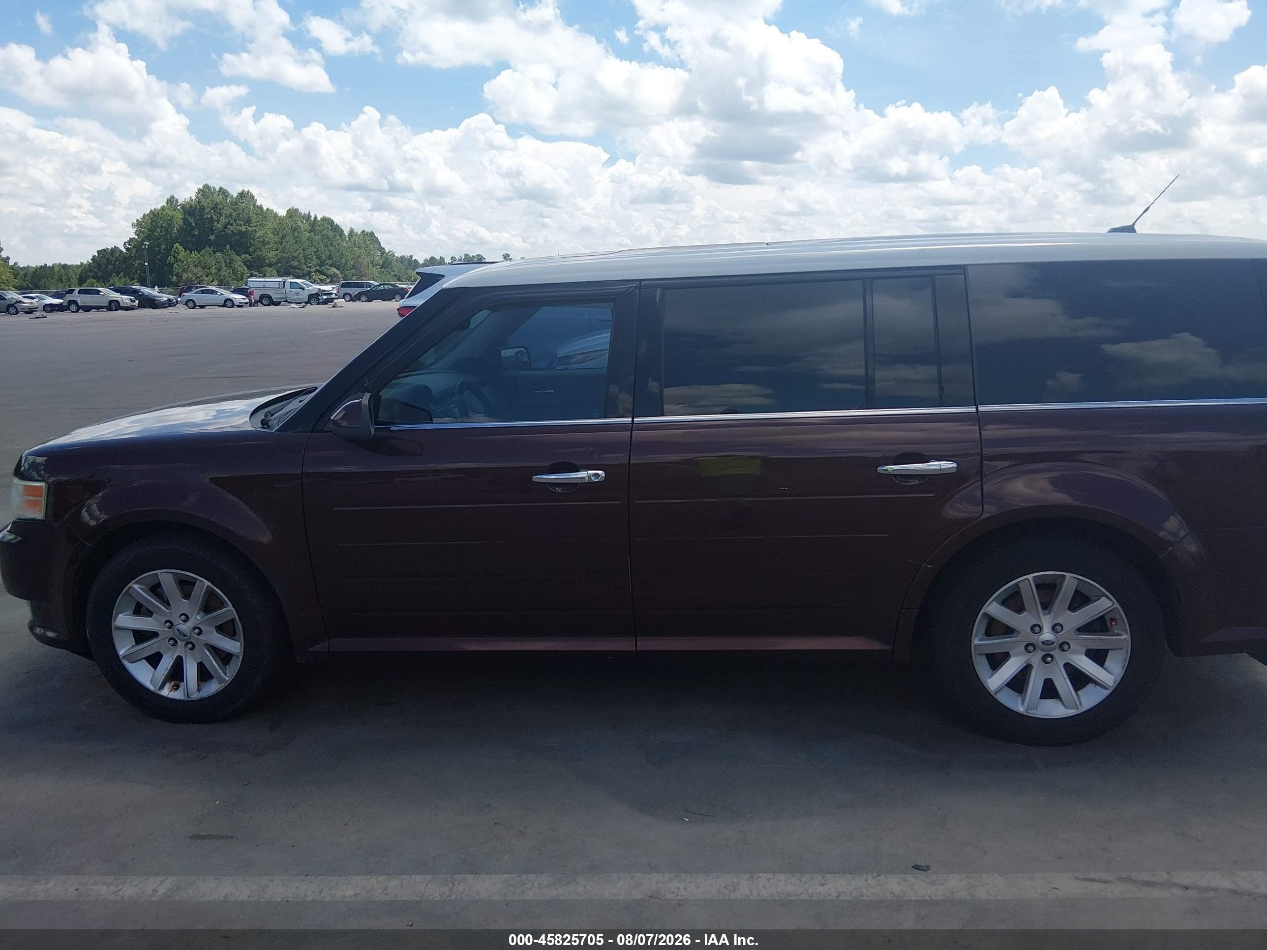 2010 Ford Flex Sel Burgundy vin: 2FMGK5CC7ABA66102