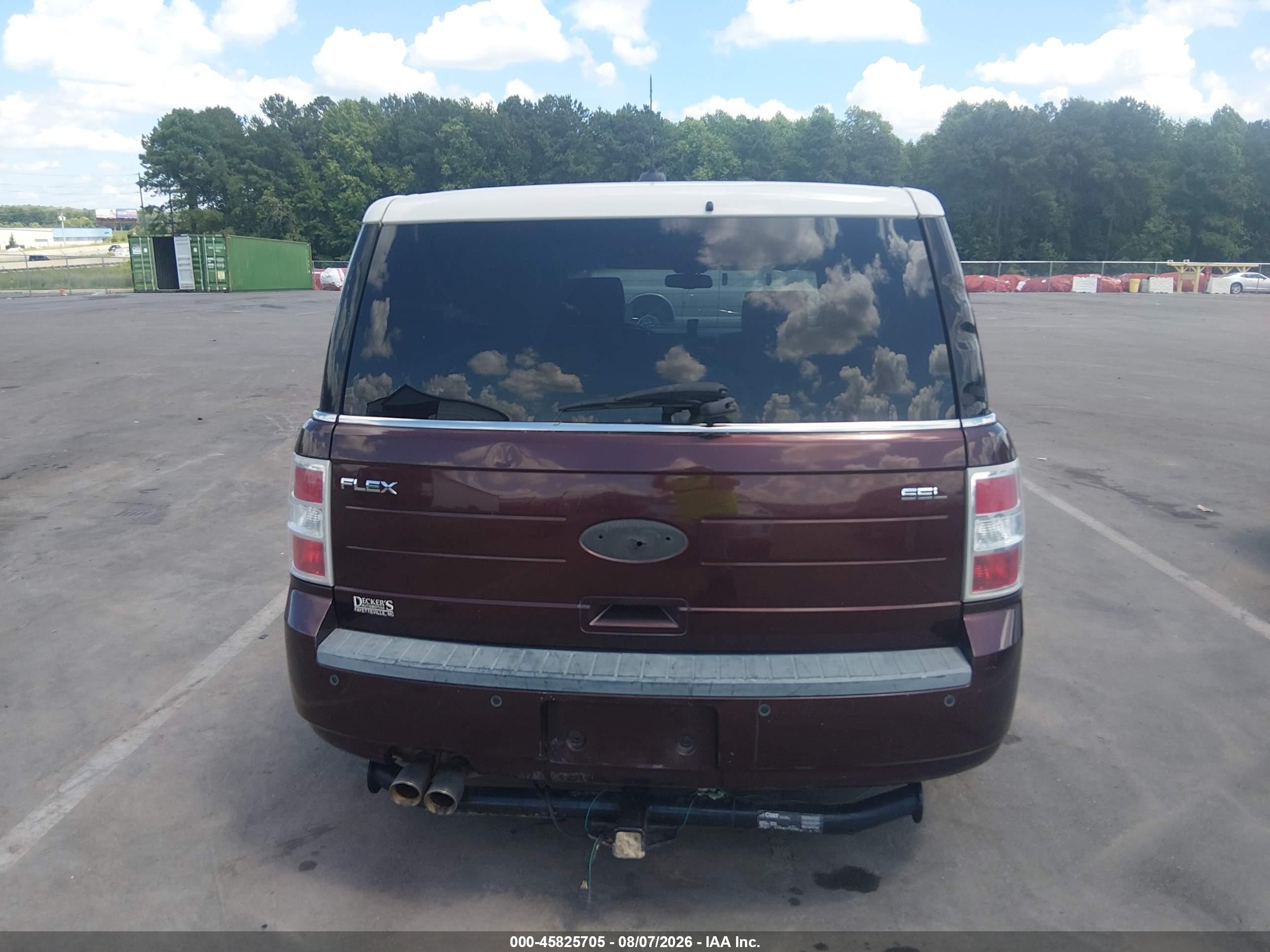 2010 Ford Flex Sel Burgundy vin: 2FMGK5CC7ABA66102