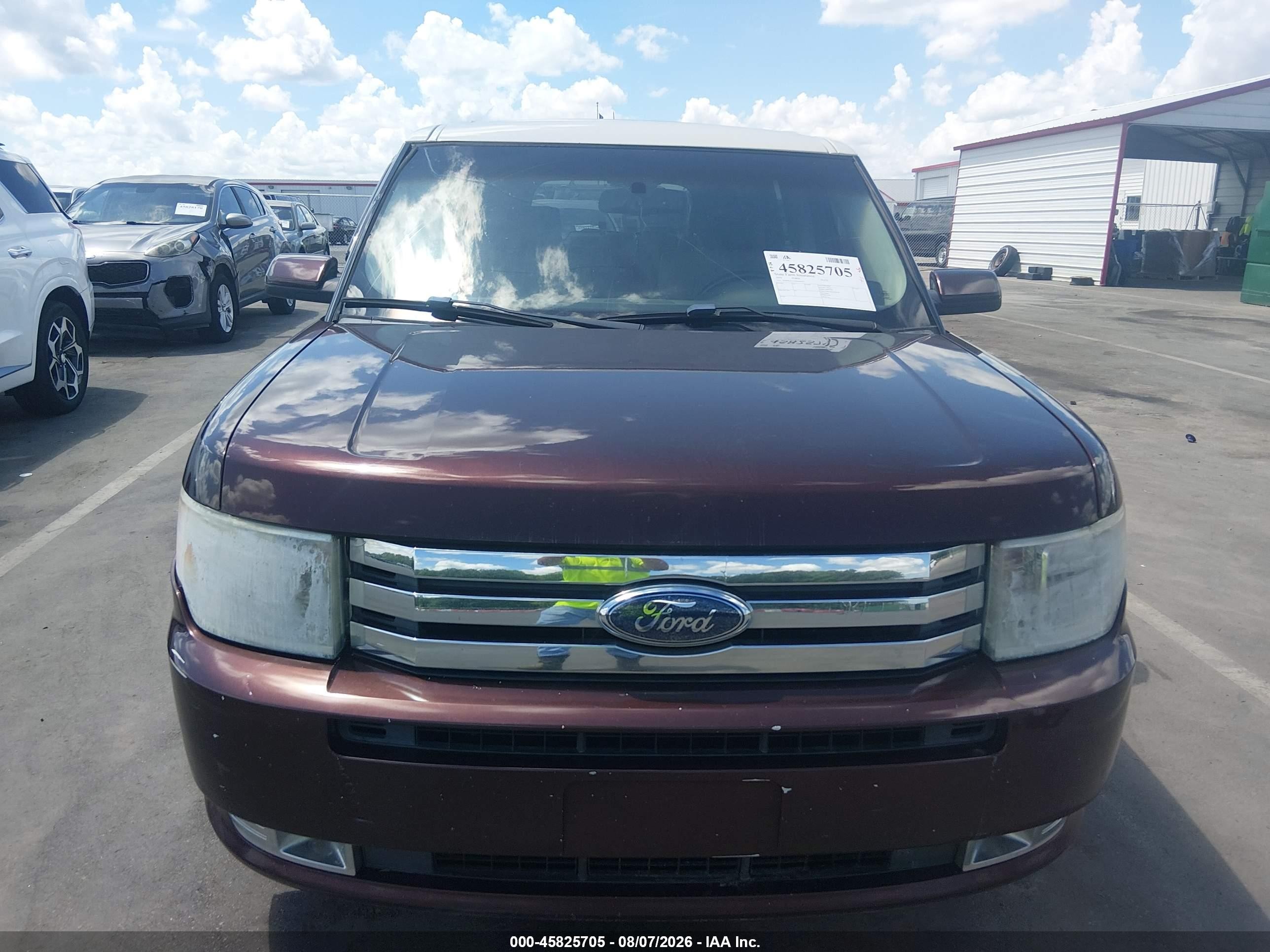 2010 Ford Flex Sel Burgundy vin: 2FMGK5CC7ABA66102