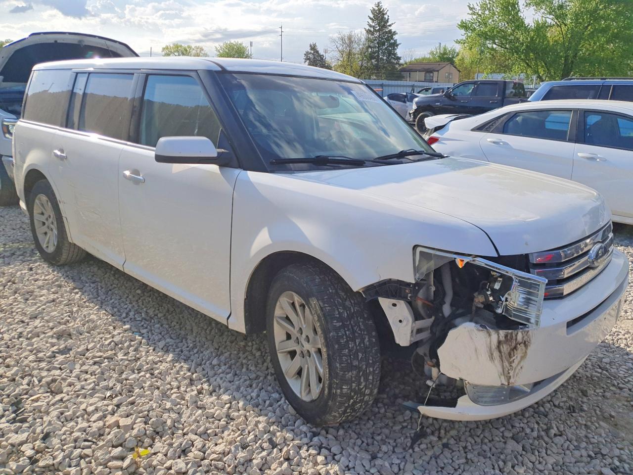 2010 Ford Flex Sel White vin: 2FMGK5CC7ABB36696