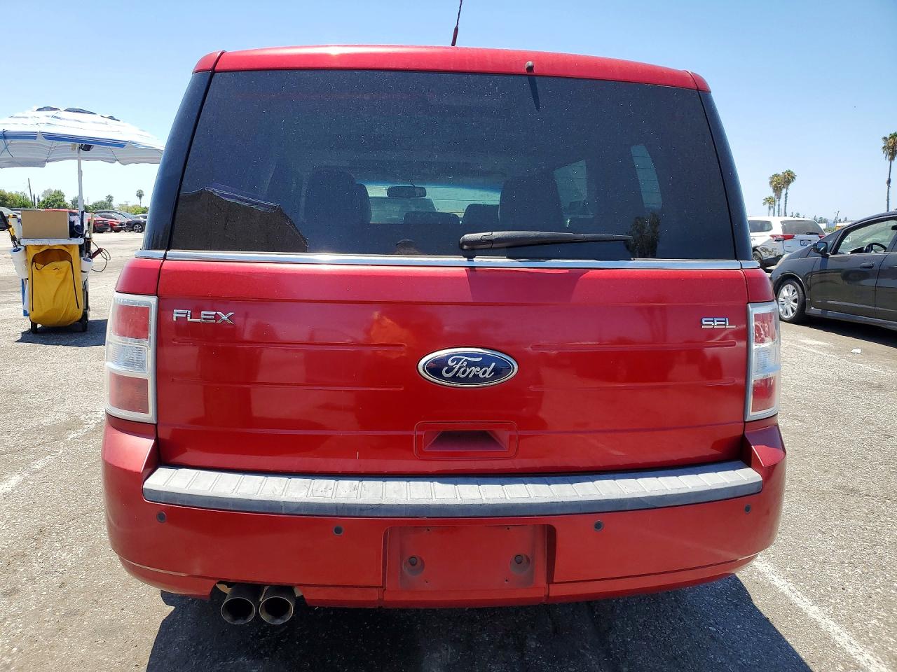 2012 Ford Flex Sel Red vin: 2FMGK5CC7CBD08793