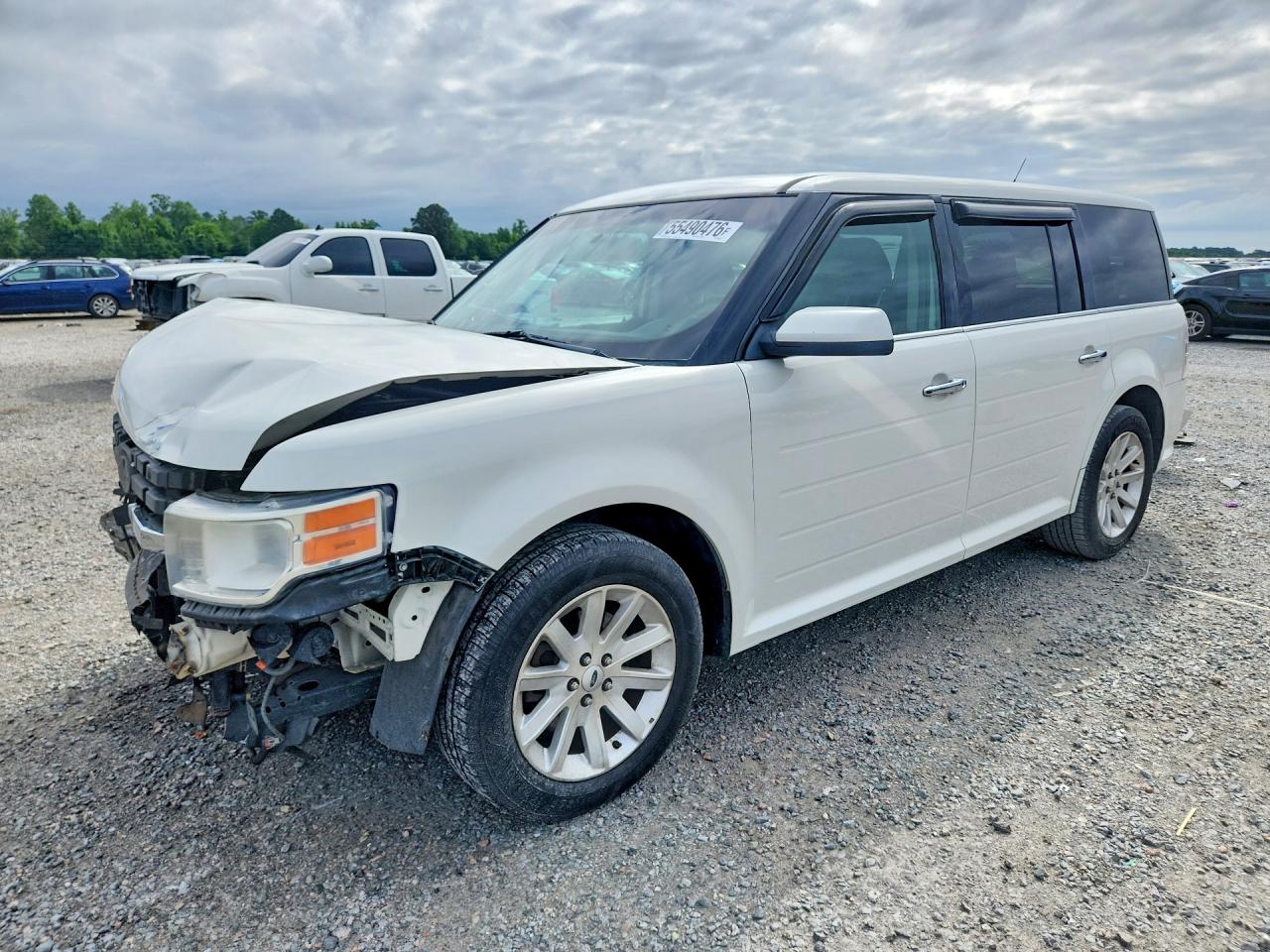 2012 Ford Flex Sel White vin: 2FMGK5CC7CBD08941