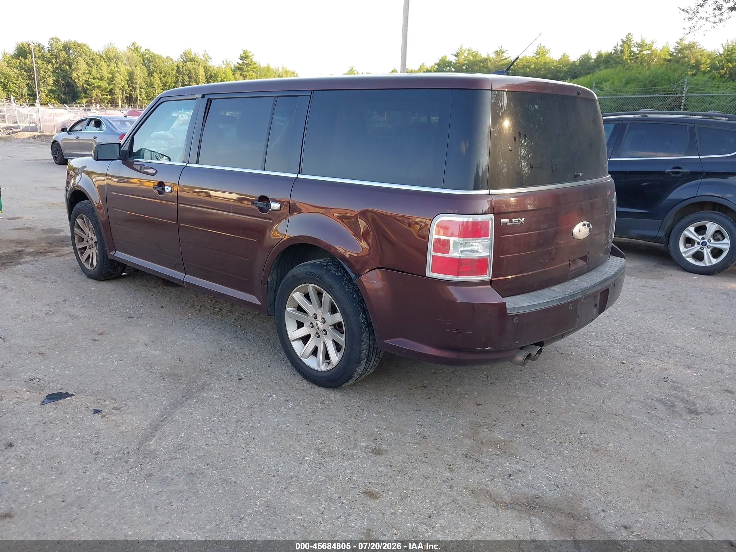2012 Ford Flex Sel Burgundy vin: 2FMGK5CC7CBD09152