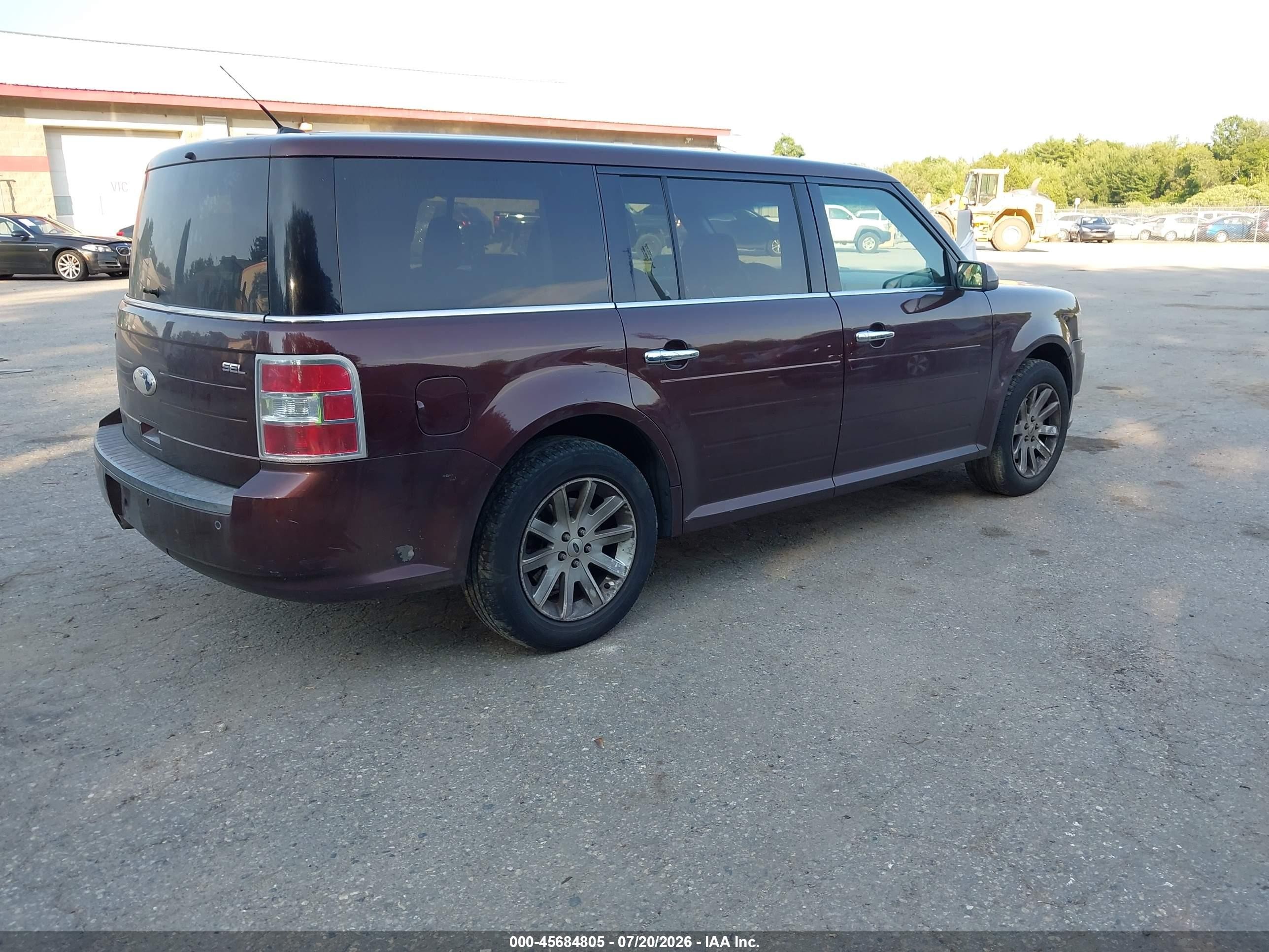 2012 Ford Flex Sel Burgundy vin: 2FMGK5CC7CBD09152