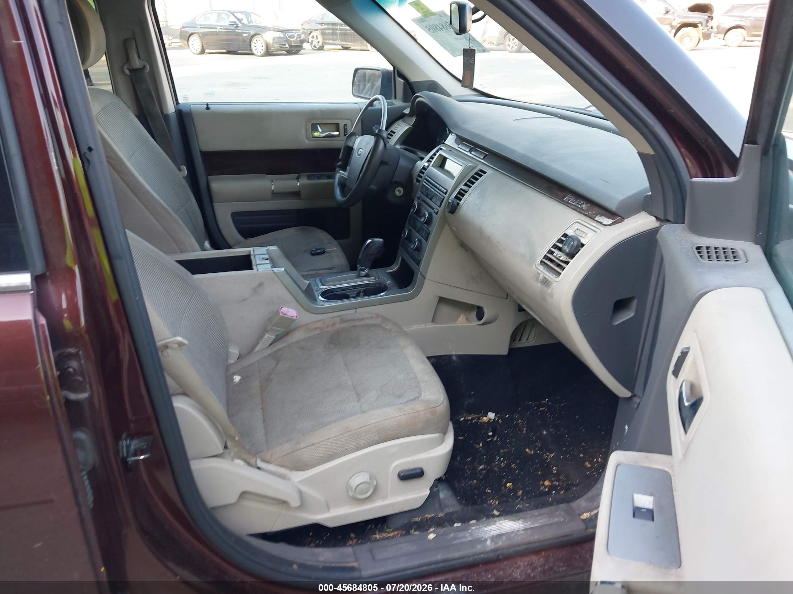 2012 Ford Flex Sel Burgundy vin: 2FMGK5CC7CBD09152