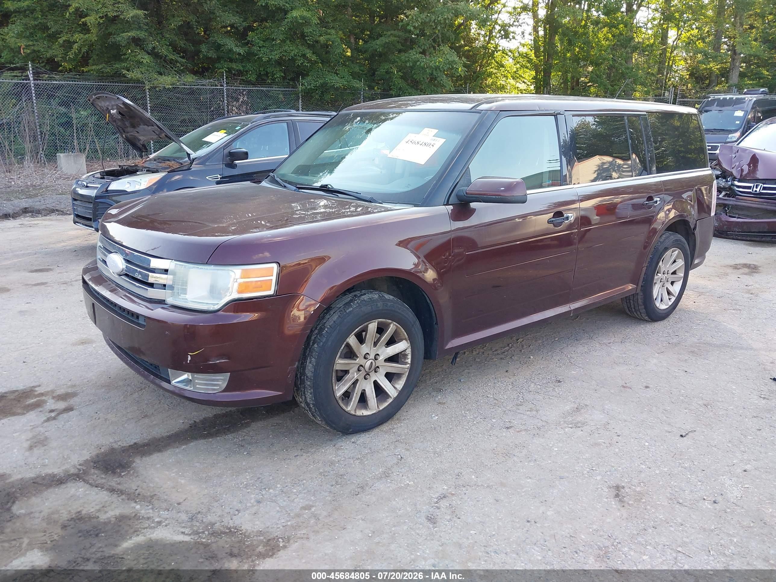 2012 Ford Flex Sel Burgundy vin: 2FMGK5CC7CBD09152