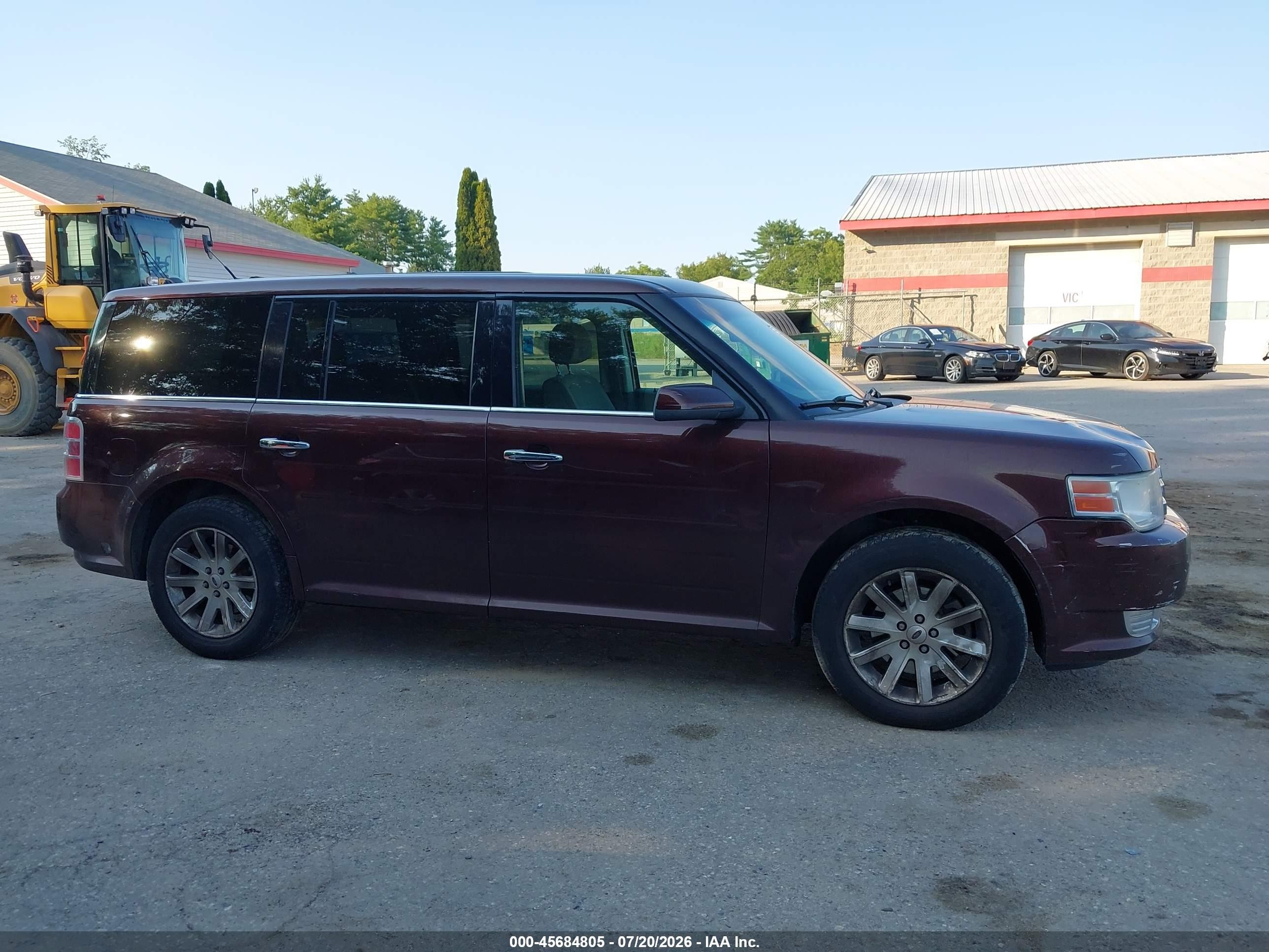2012 Ford Flex Sel Burgundy vin: 2FMGK5CC7CBD09152