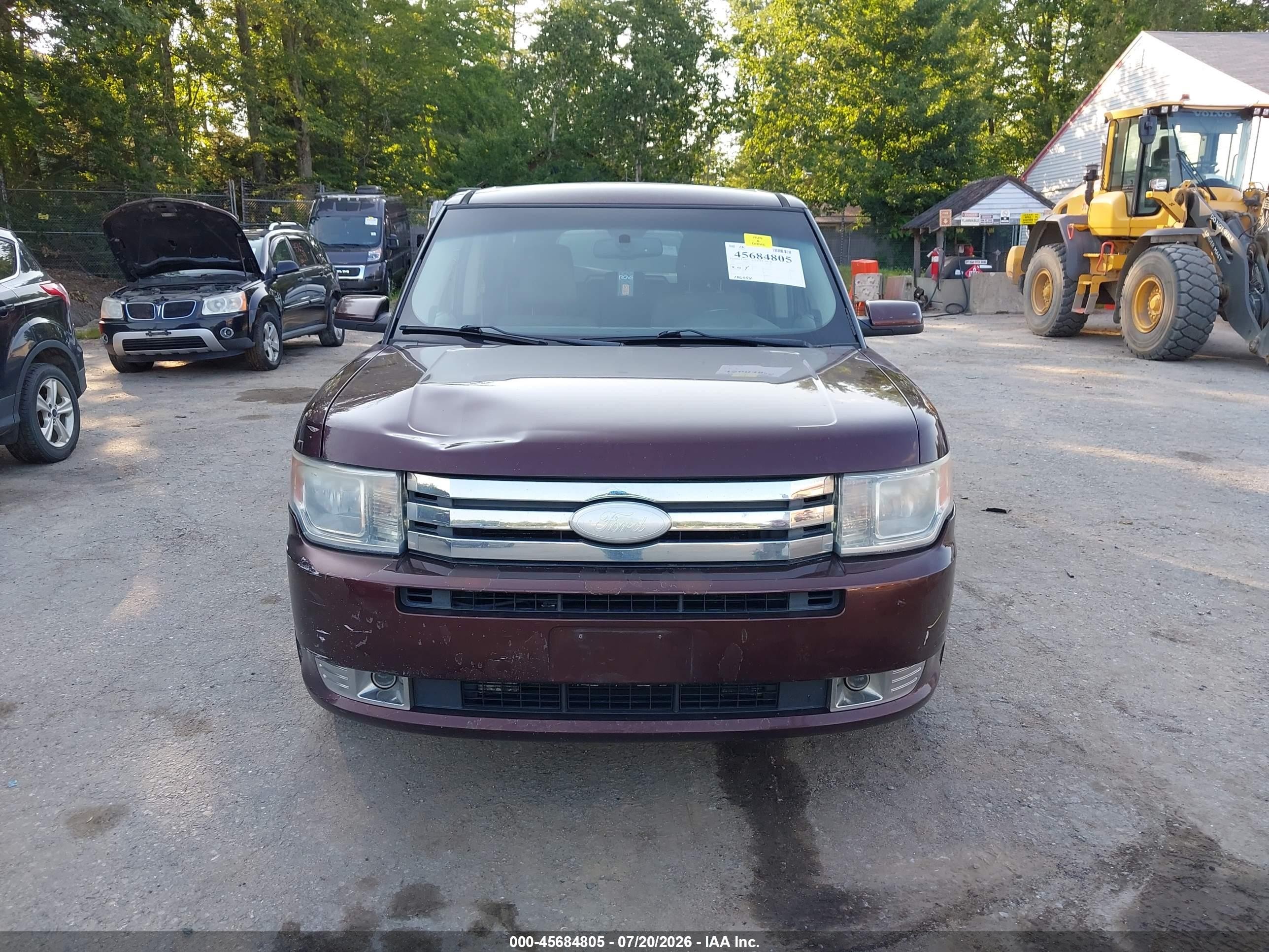2012 Ford Flex Sel Burgundy vin: 2FMGK5CC7CBD09152