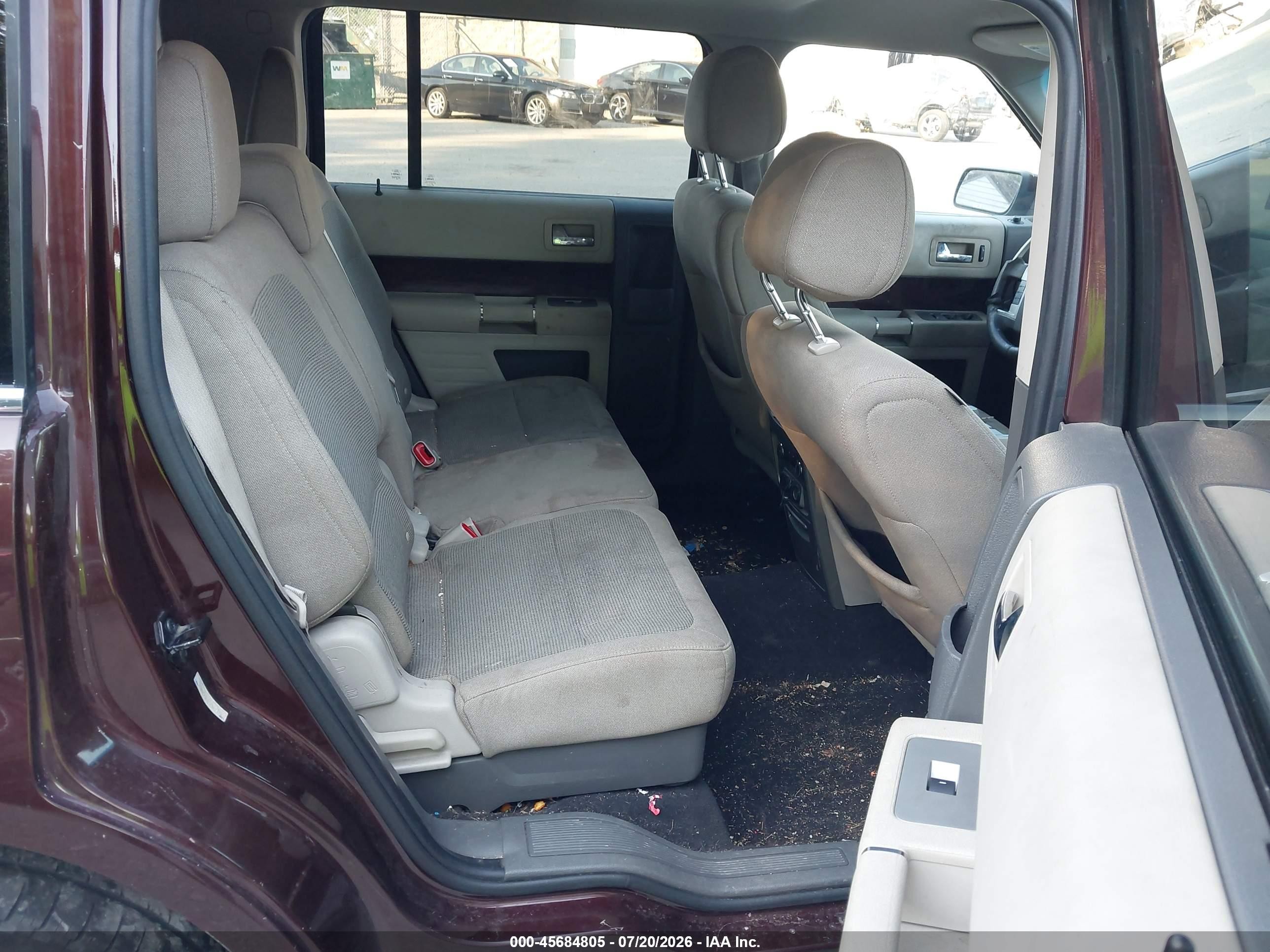 2012 Ford Flex Sel Burgundy vin: 2FMGK5CC7CBD09152