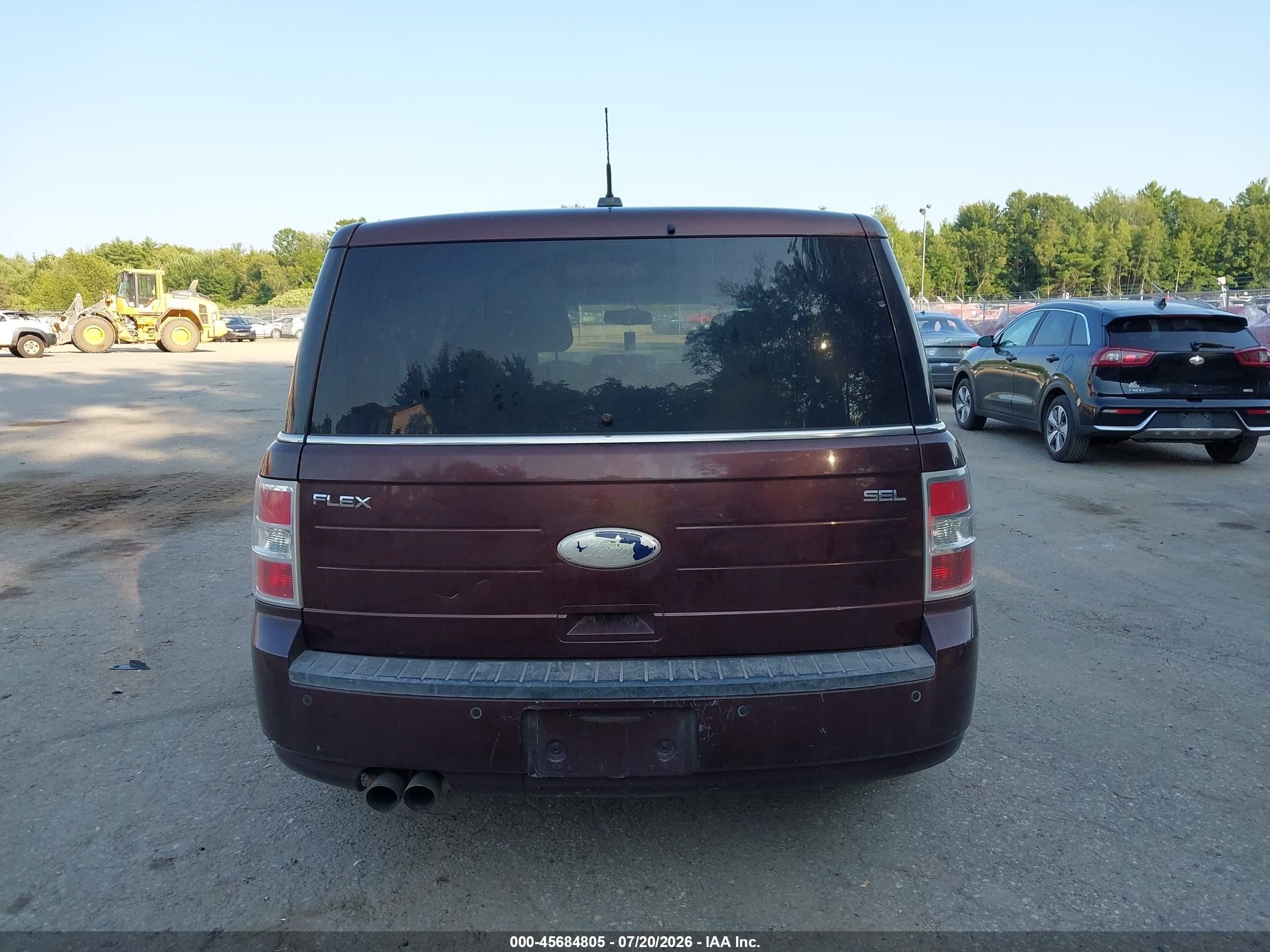 2012 Ford Flex Sel Burgundy vin: 2FMGK5CC7CBD09152