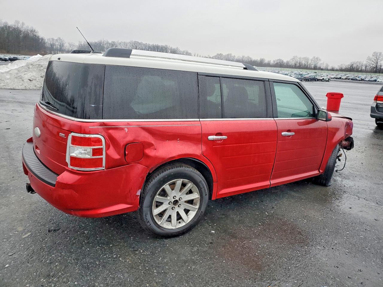 2012 Ford Flex Sel Red vin: 2FMGK5CC7CBD21771