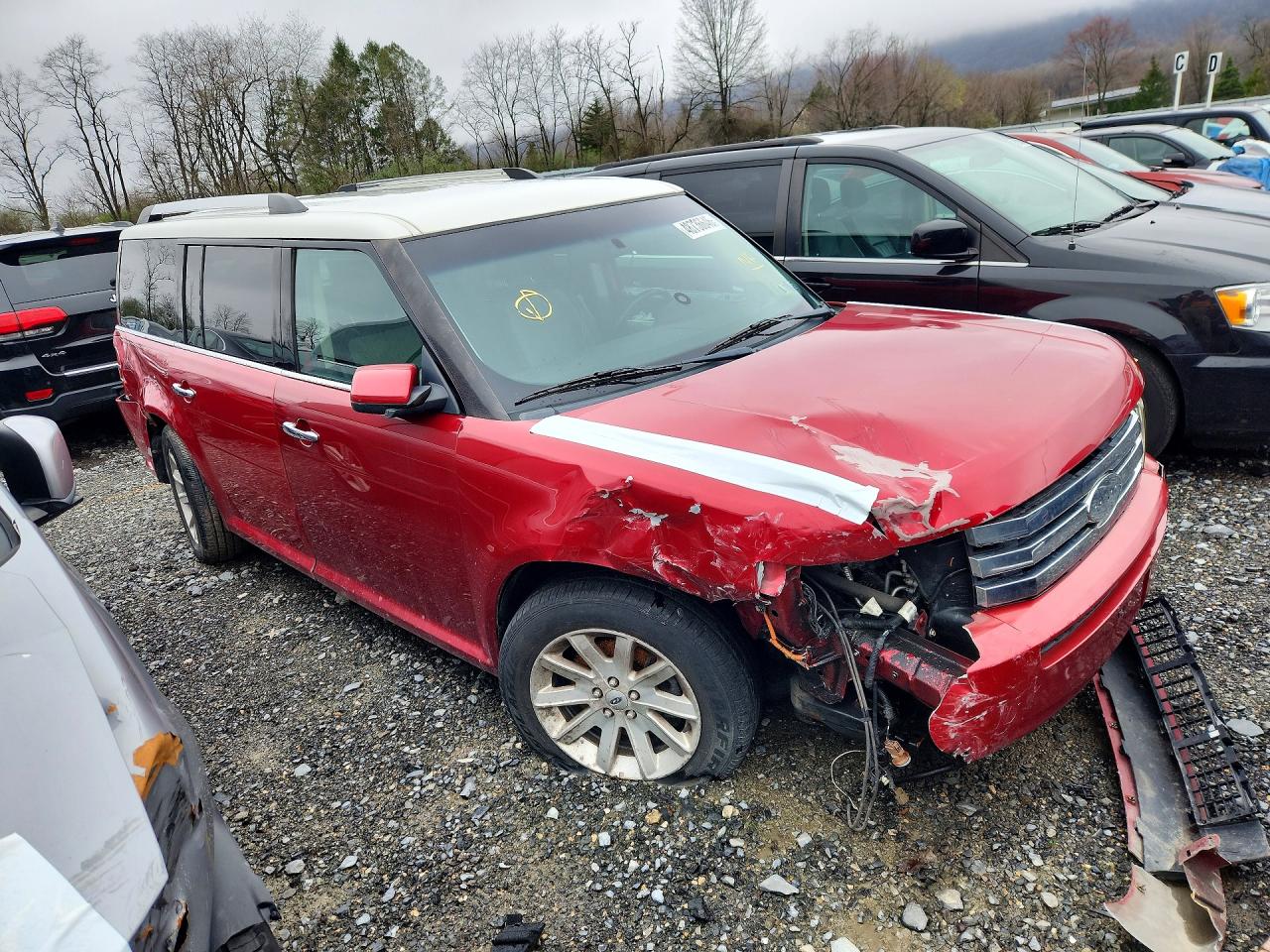2012 Ford Flex Sel Red vin: 2FMGK5CC7CBD21771