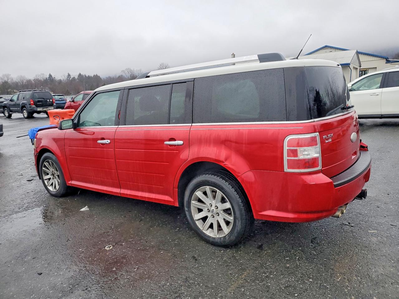 2012 Ford Flex Sel Red vin: 2FMGK5CC7CBD21771