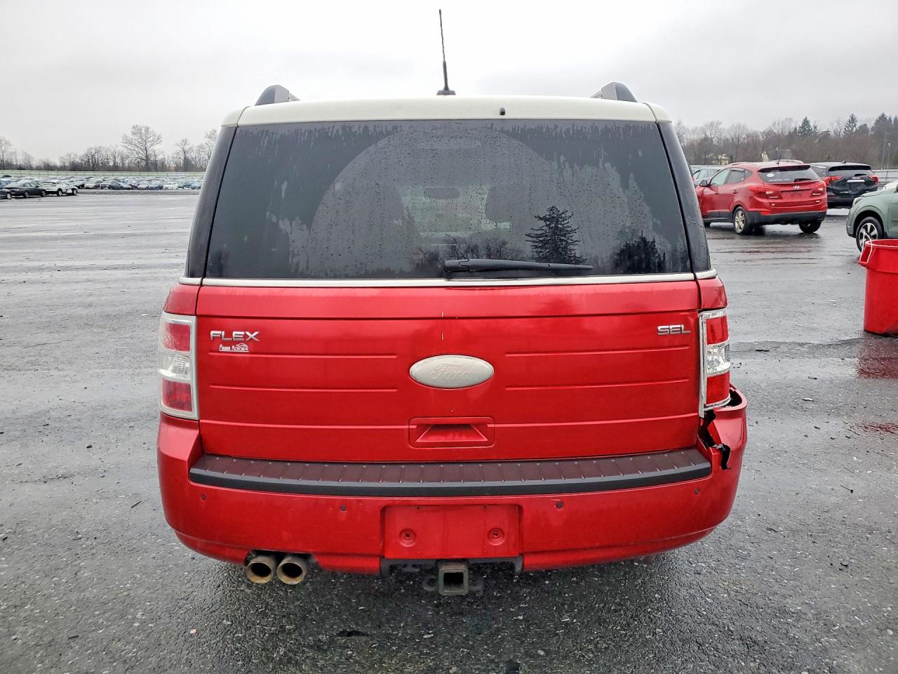 2012 Ford Flex Sel Red vin: 2FMGK5CC7CBD21771