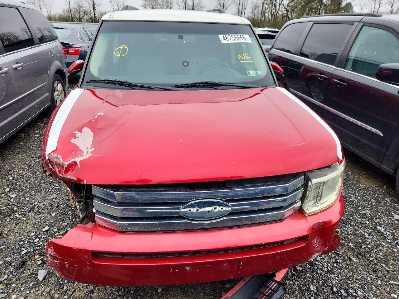 2012 Ford Flex Sel Red vin: 2FMGK5CC7CBD21771