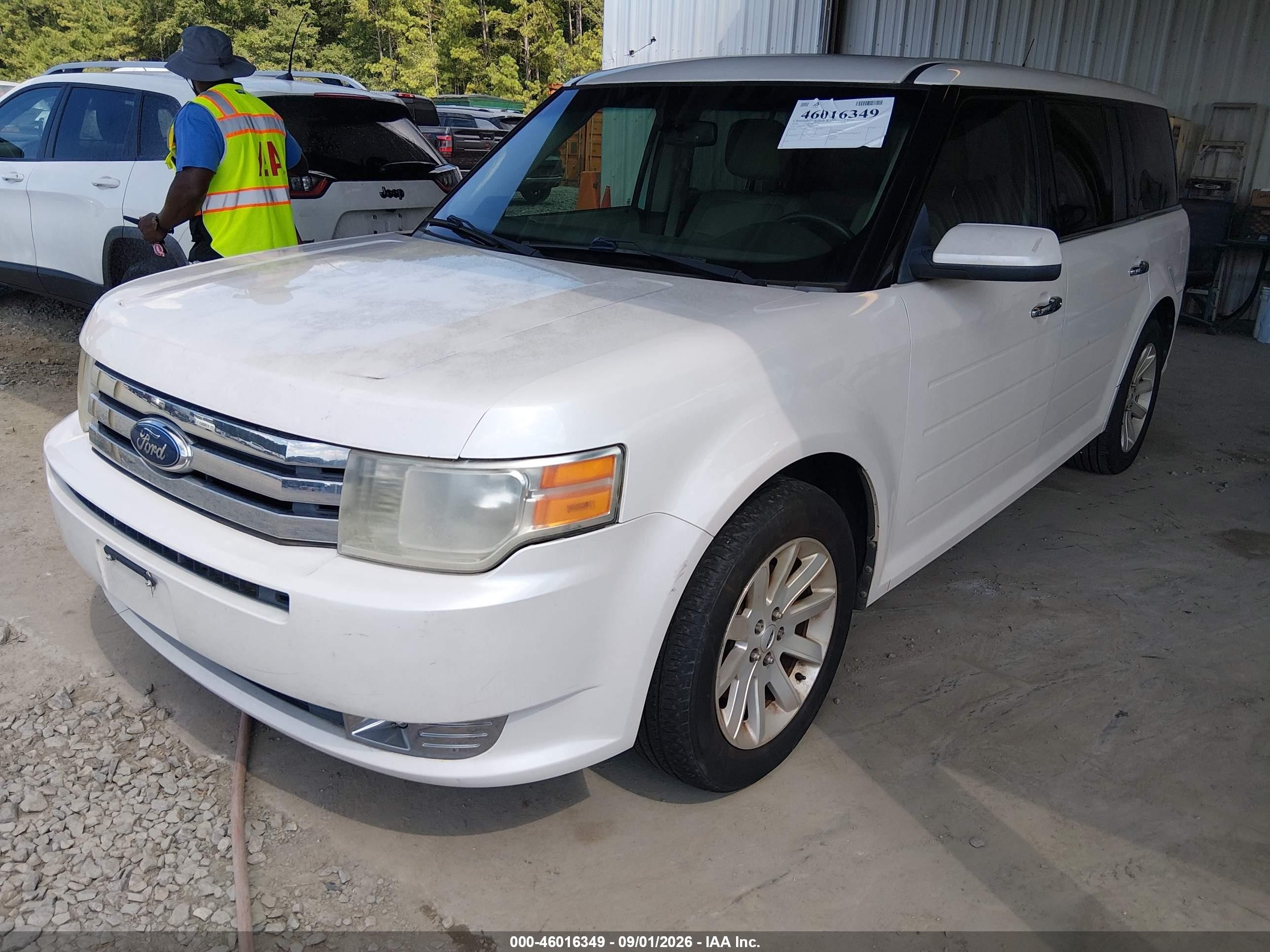 2010 Ford Flex Sel White vin: 2FMGK5CC8ABB30504