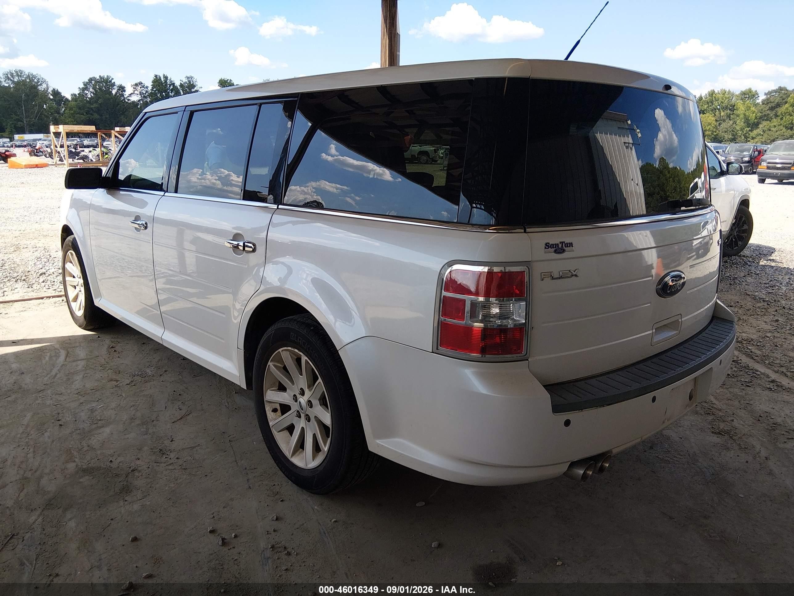 2010 Ford Flex Sel White vin: 2FMGK5CC8ABB30504