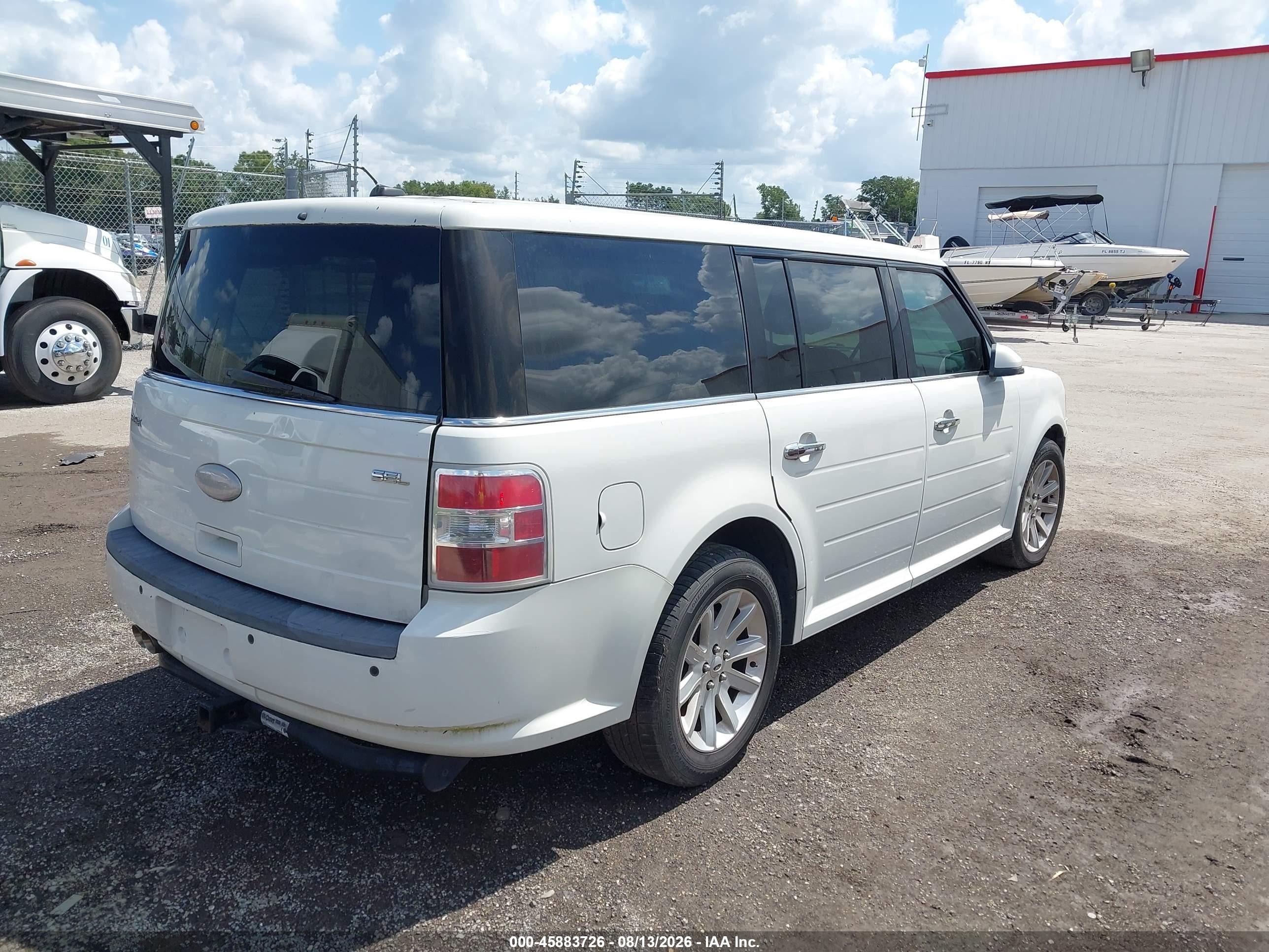 2012 Ford Flex Sel White vin: 2FMGK5CC8CBD22069