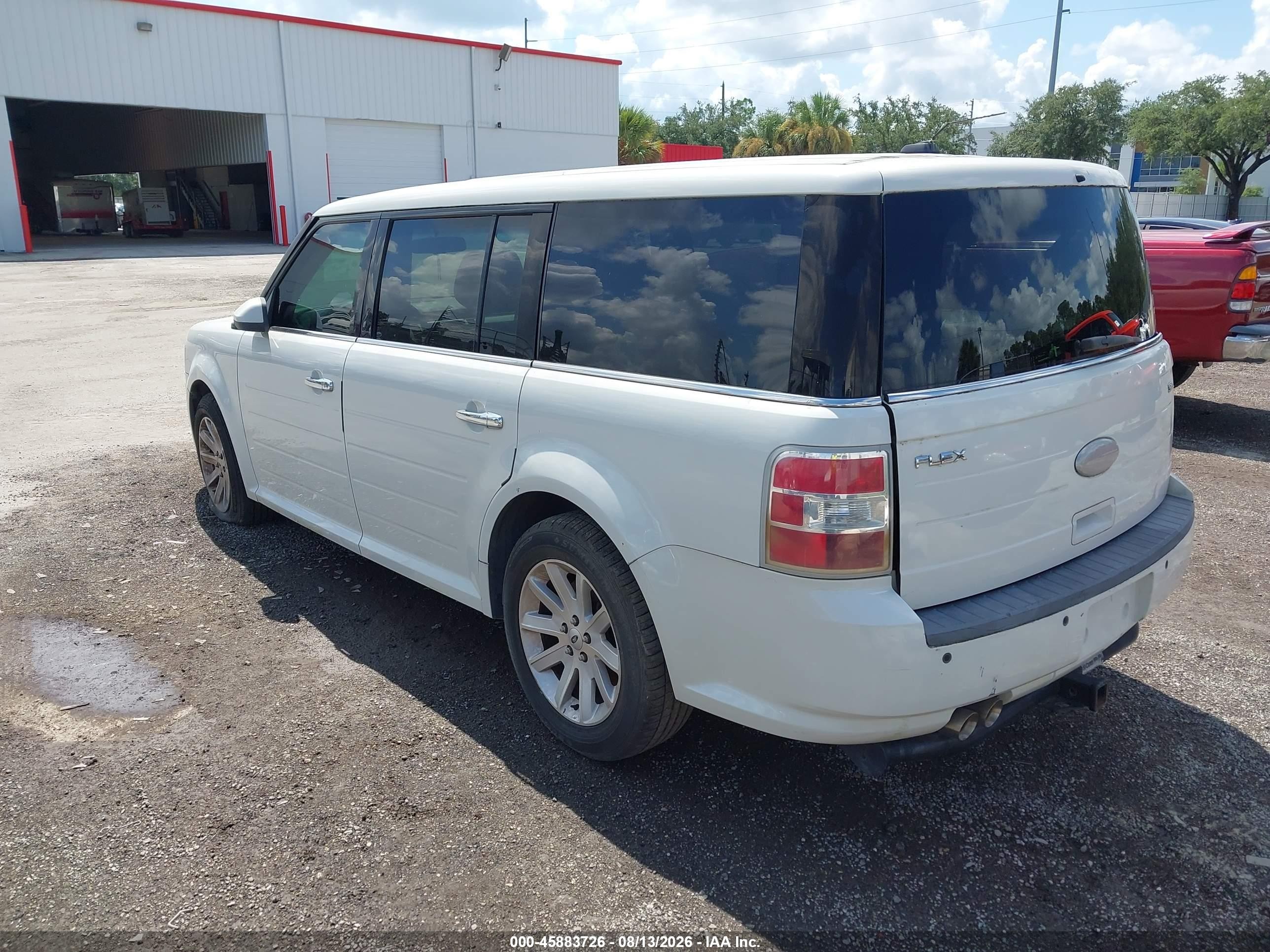 2012 Ford Flex Sel White vin: 2FMGK5CC8CBD22069