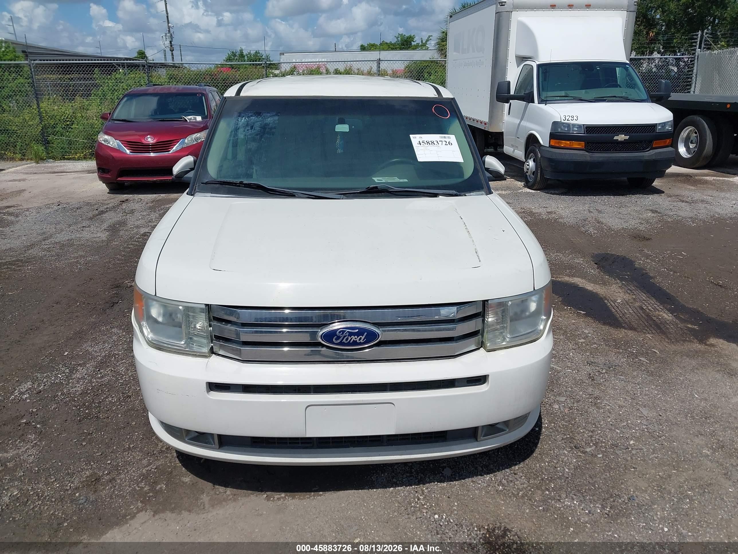 2012 Ford Flex Sel White vin: 2FMGK5CC8CBD22069