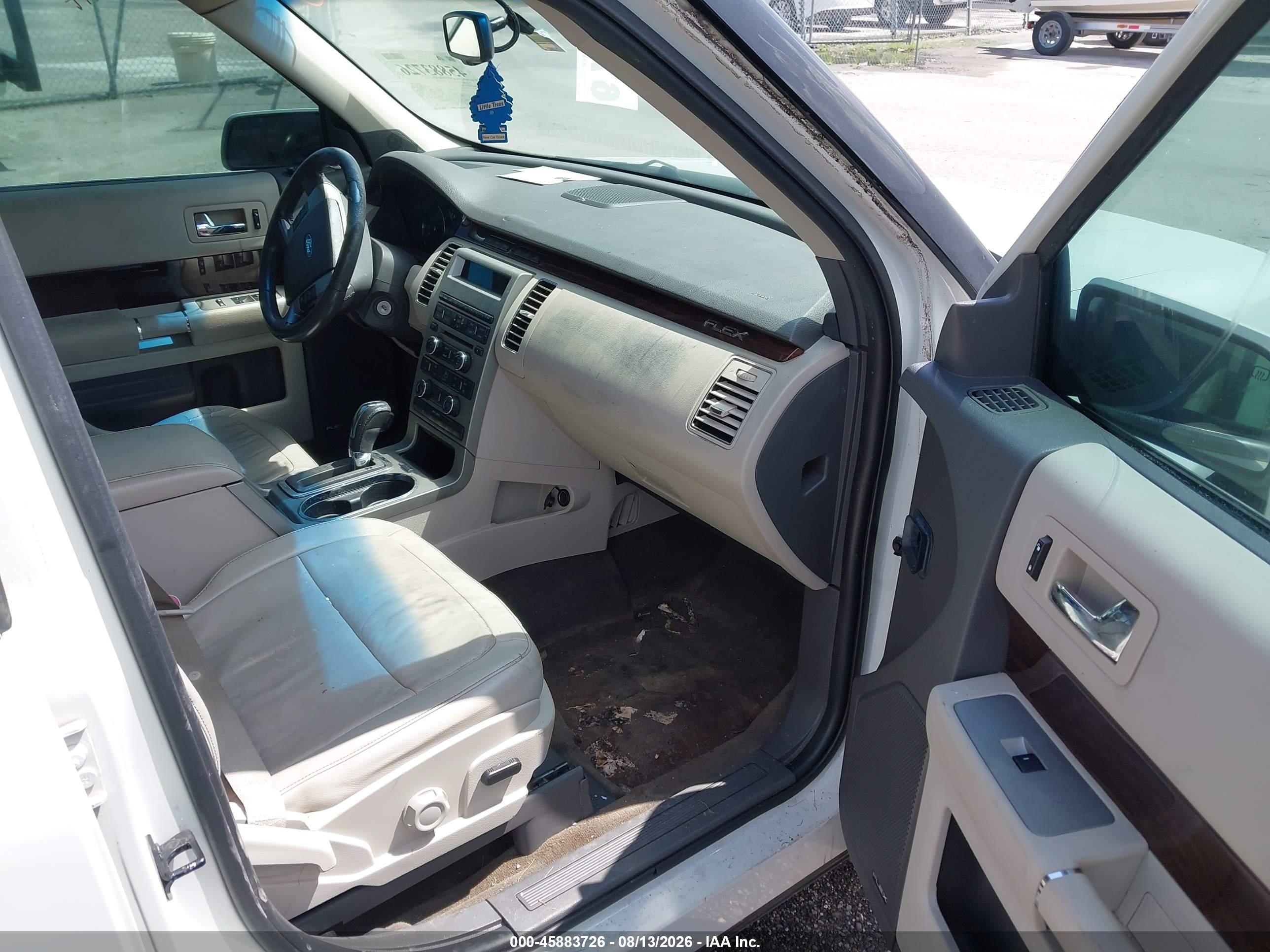 2012 Ford Flex Sel White vin: 2FMGK5CC8CBD22069
