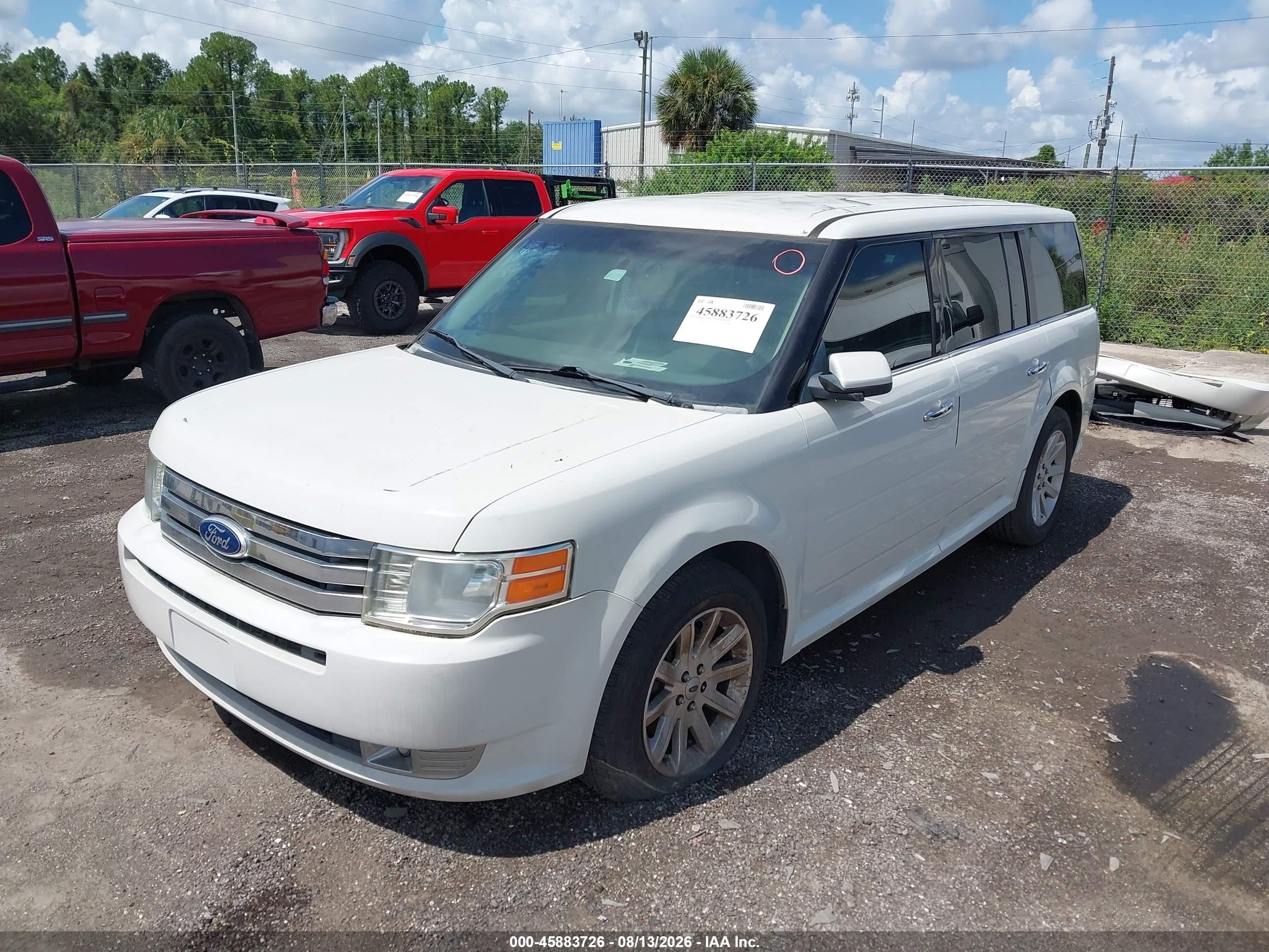 2012 Ford Flex Sel White vin: 2FMGK5CC8CBD22069