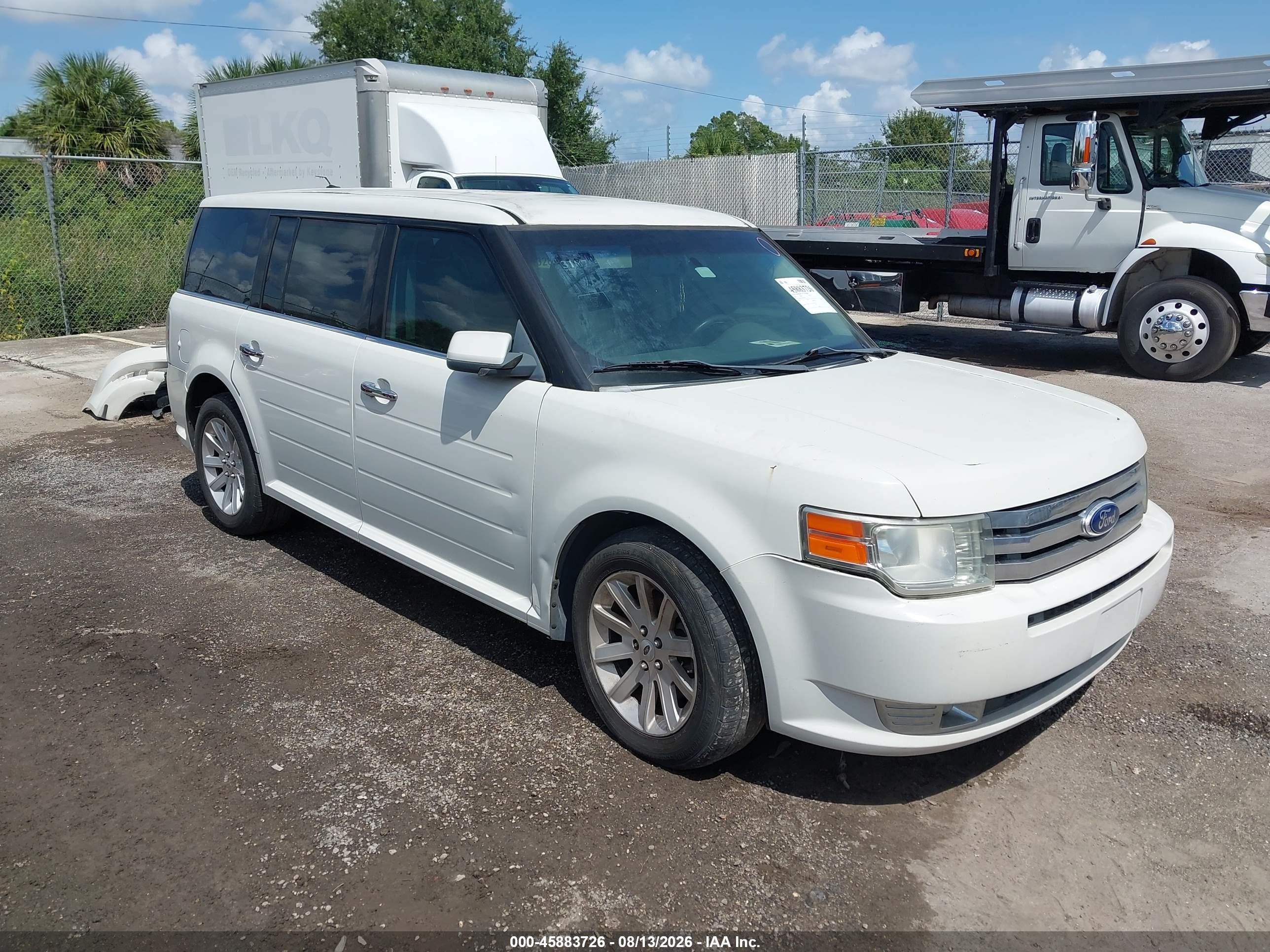 2012 Ford Flex Sel White vin: 2FMGK5CC8CBD22069
