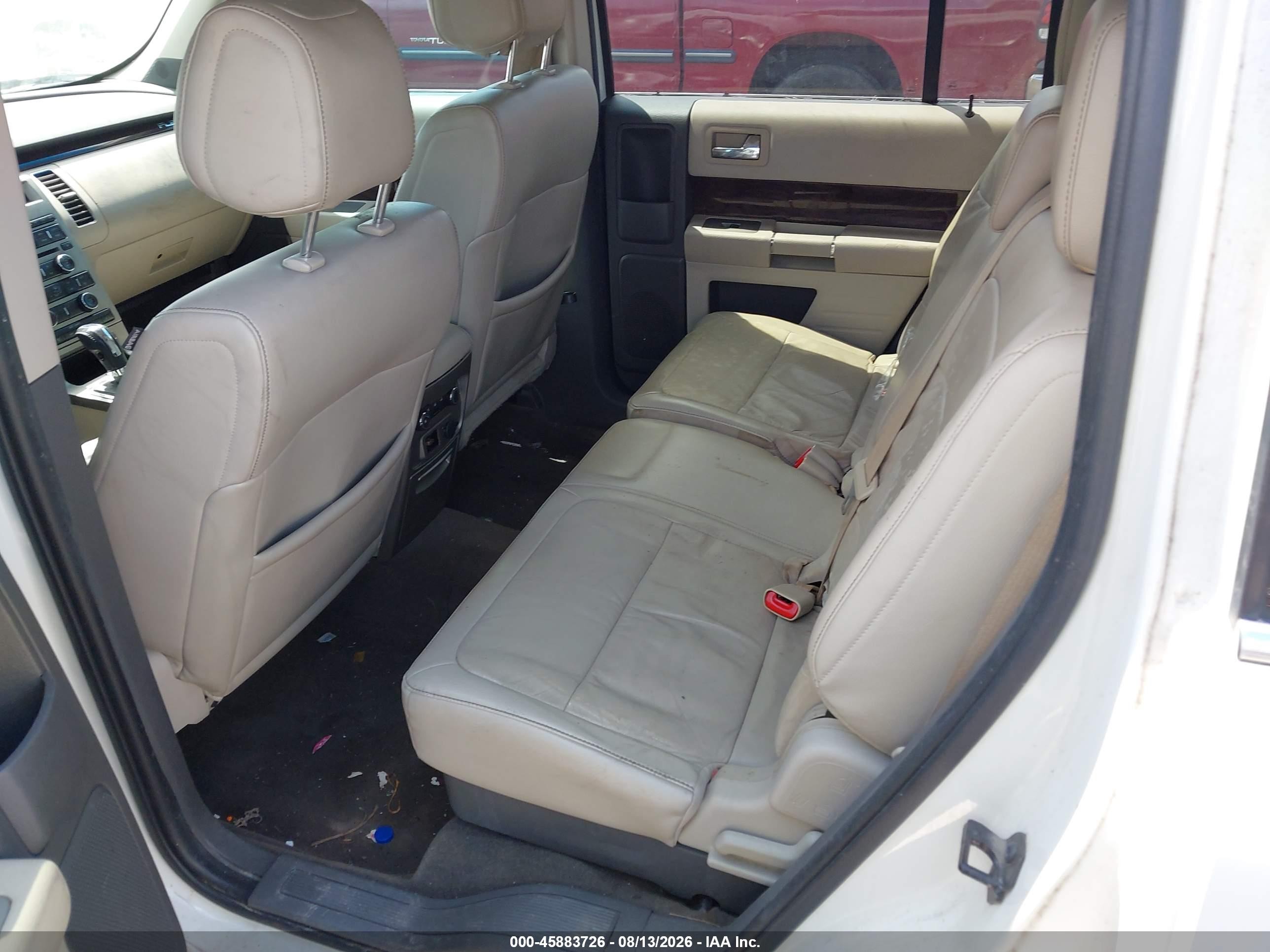 2012 Ford Flex Sel White vin: 2FMGK5CC8CBD22069