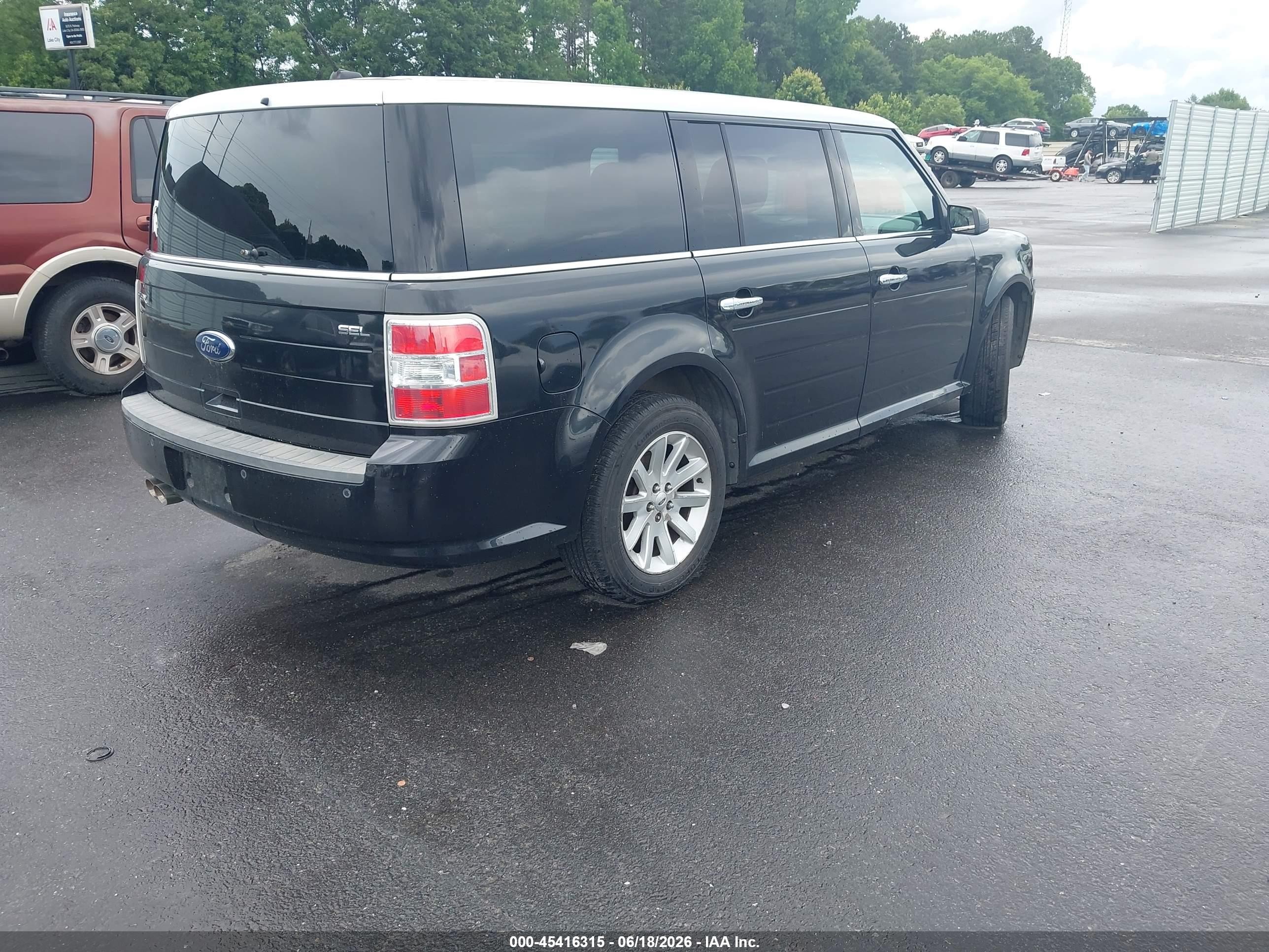 2010 Ford Flex Sel Black vin: 2FMGK5CC9ABA38799