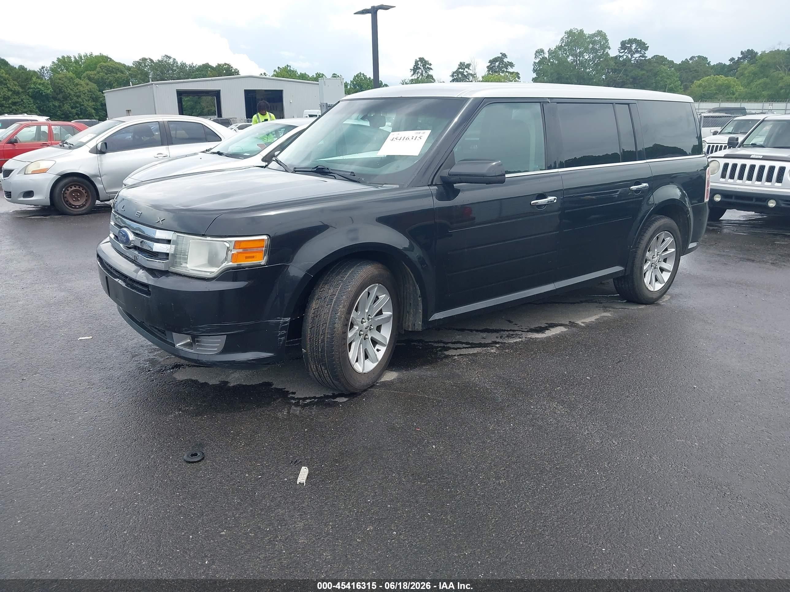 2010 Ford Flex Sel Black vin: 2FMGK5CC9ABA38799