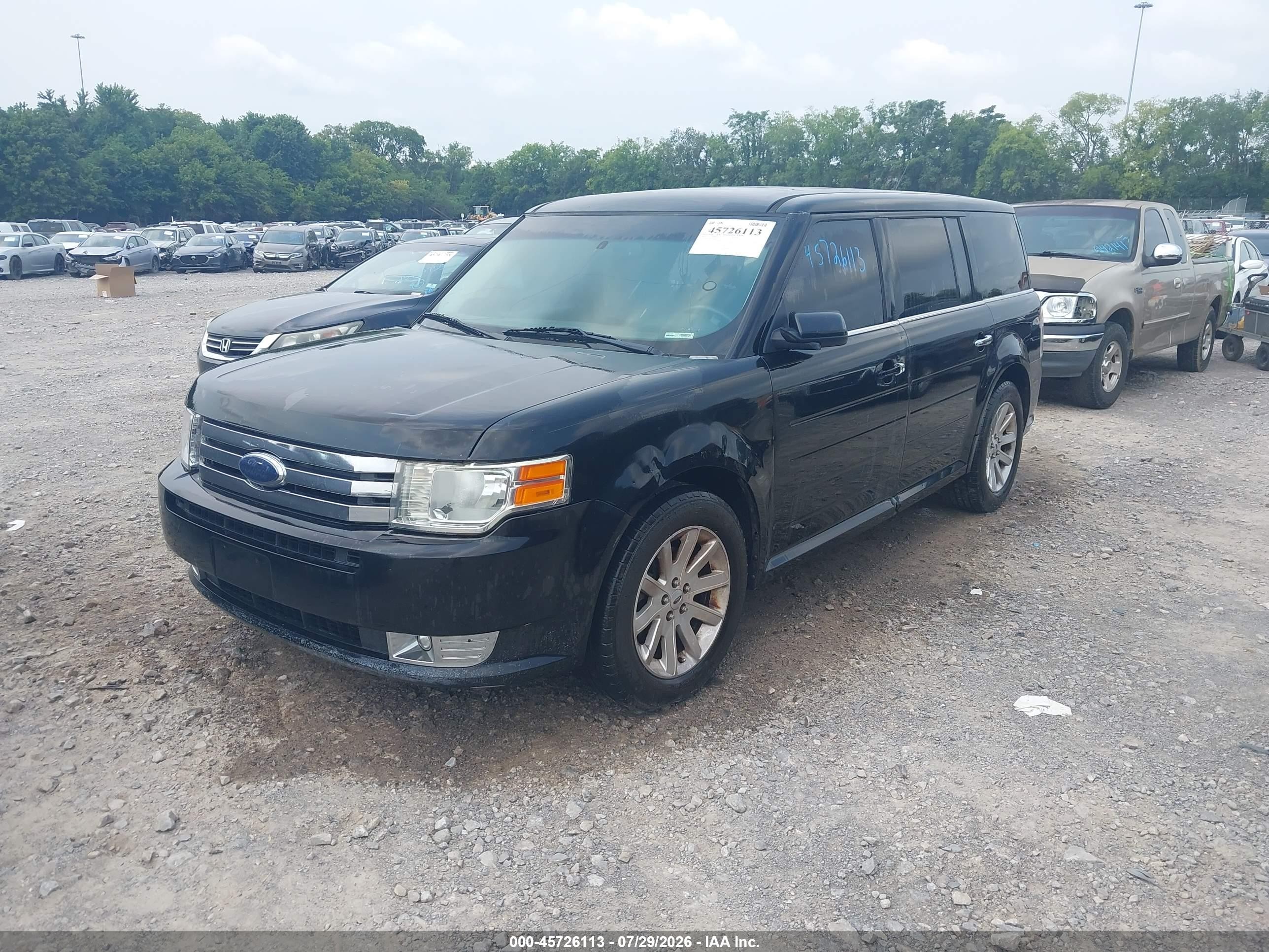 2010 Ford Flex Sel Black vin: 2FMGK5CC9ABA47177