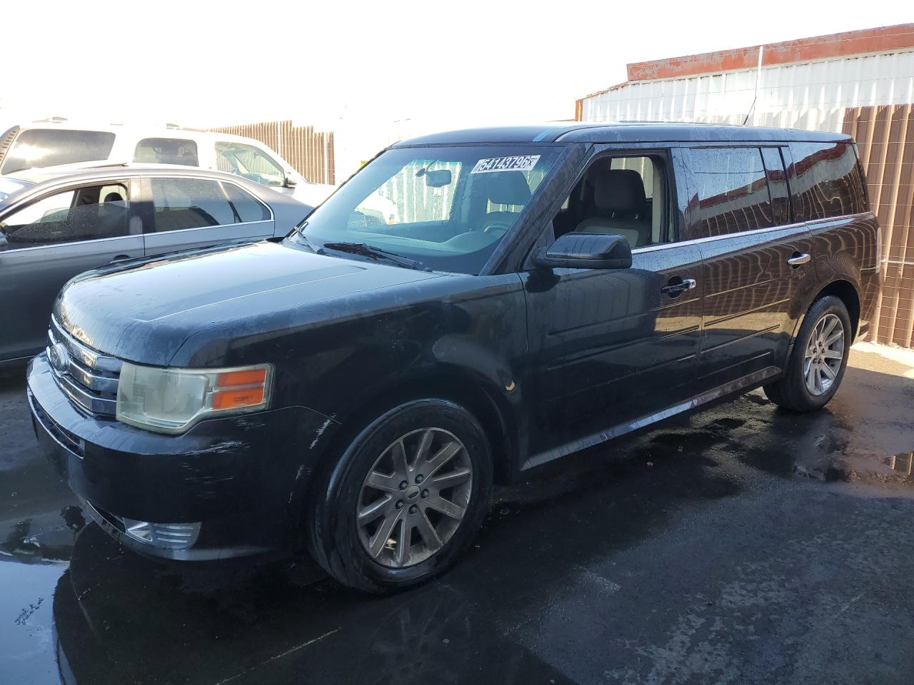 2011 Ford Flex Sel Black vin: 2FMGK5CC9BBD25853 Damage: Left Front Tire, Worn, Replacement Required