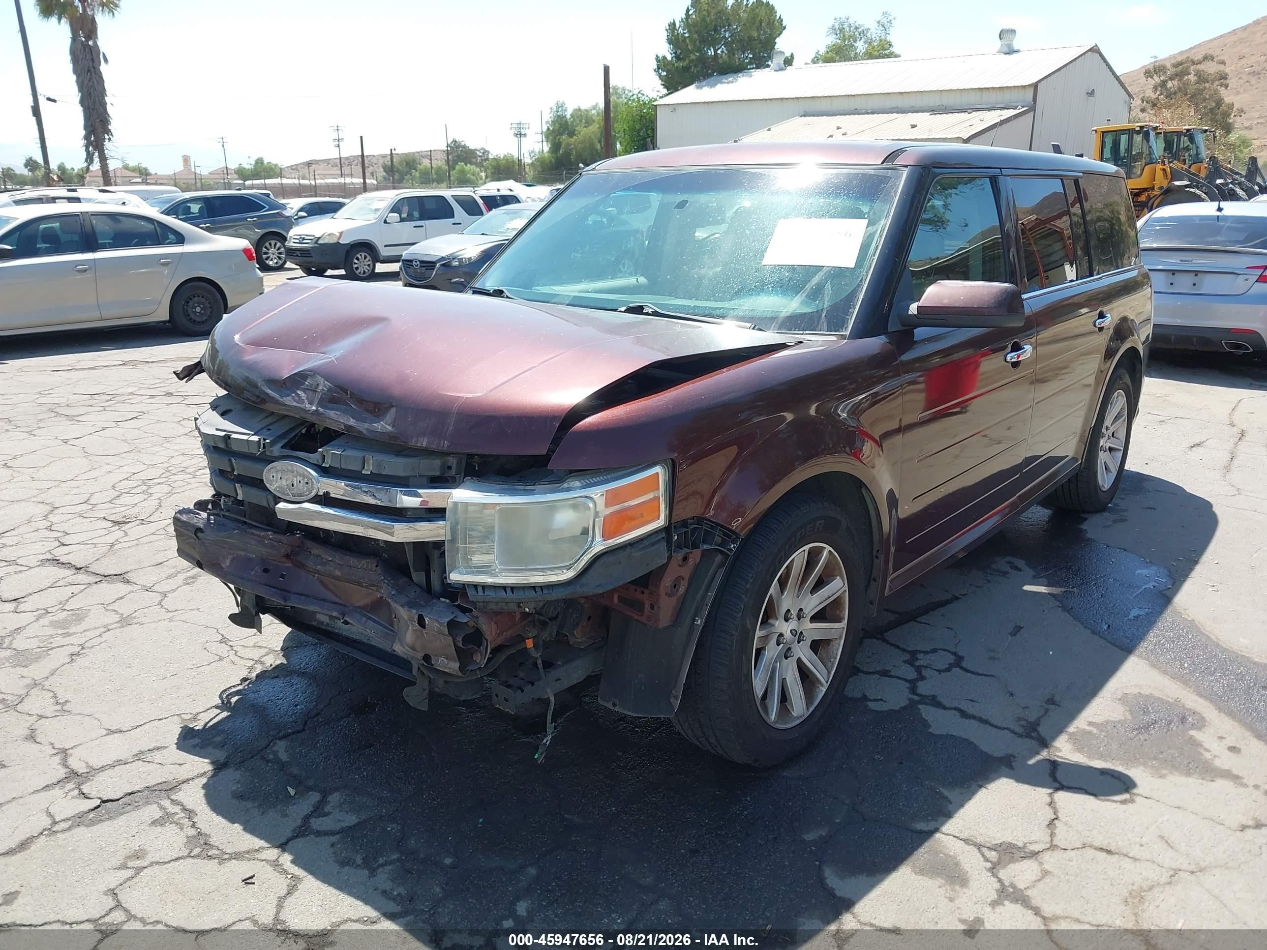 2012 Ford Flex Sel Burgundy vin: 2FMGK5CC9CBD22792