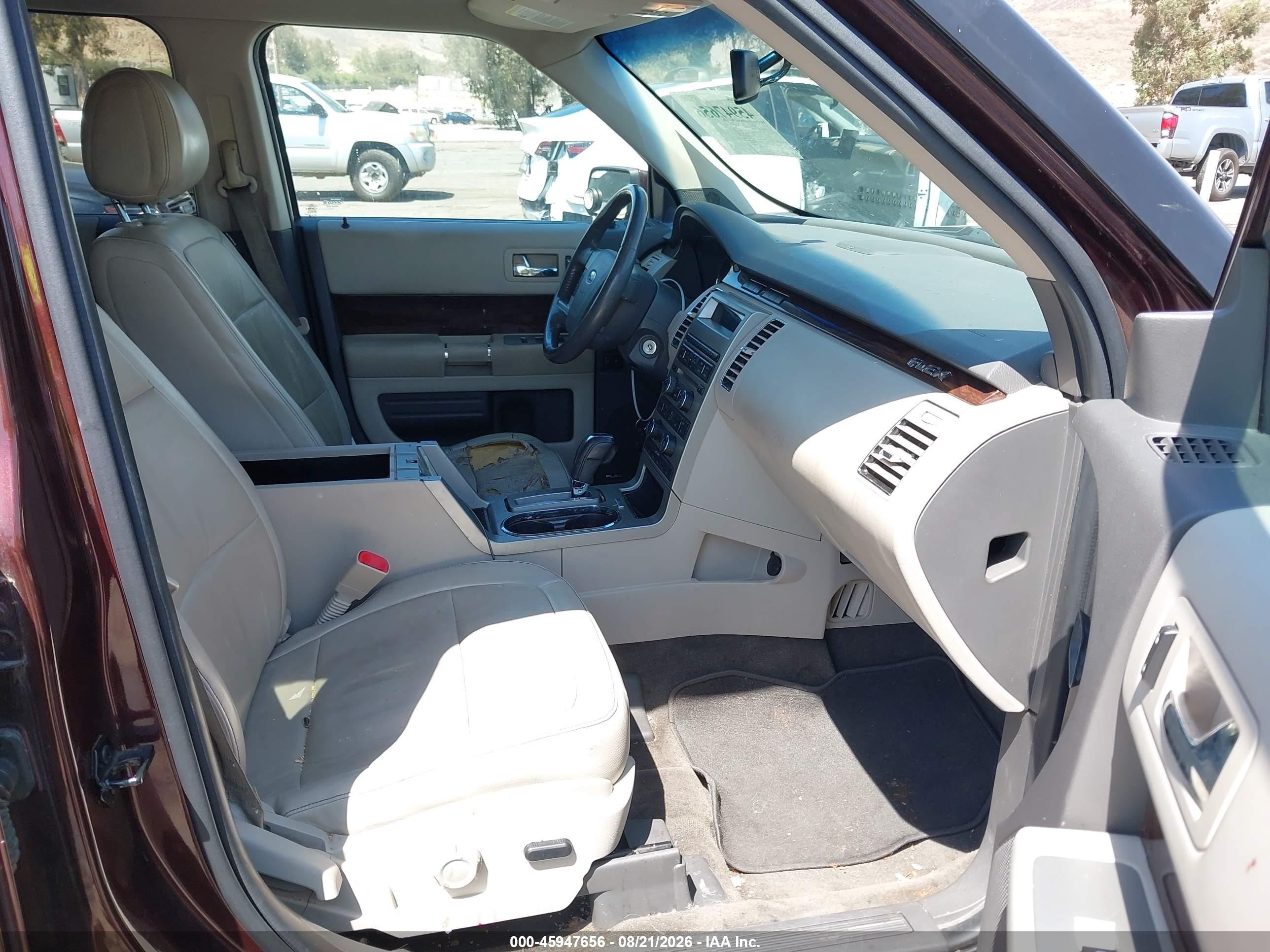 2012 Ford Flex Sel Burgundy vin: 2FMGK5CC9CBD22792