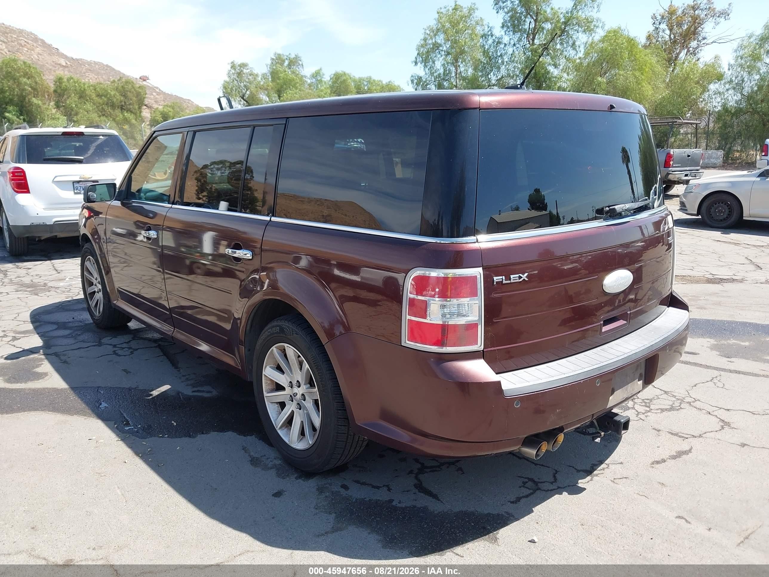 2012 Ford Flex Sel Burgundy vin: 2FMGK5CC9CBD22792